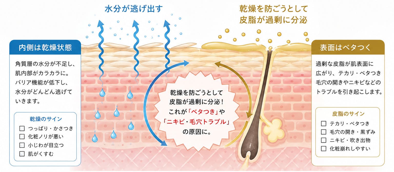 インナードライのメカニズム図解