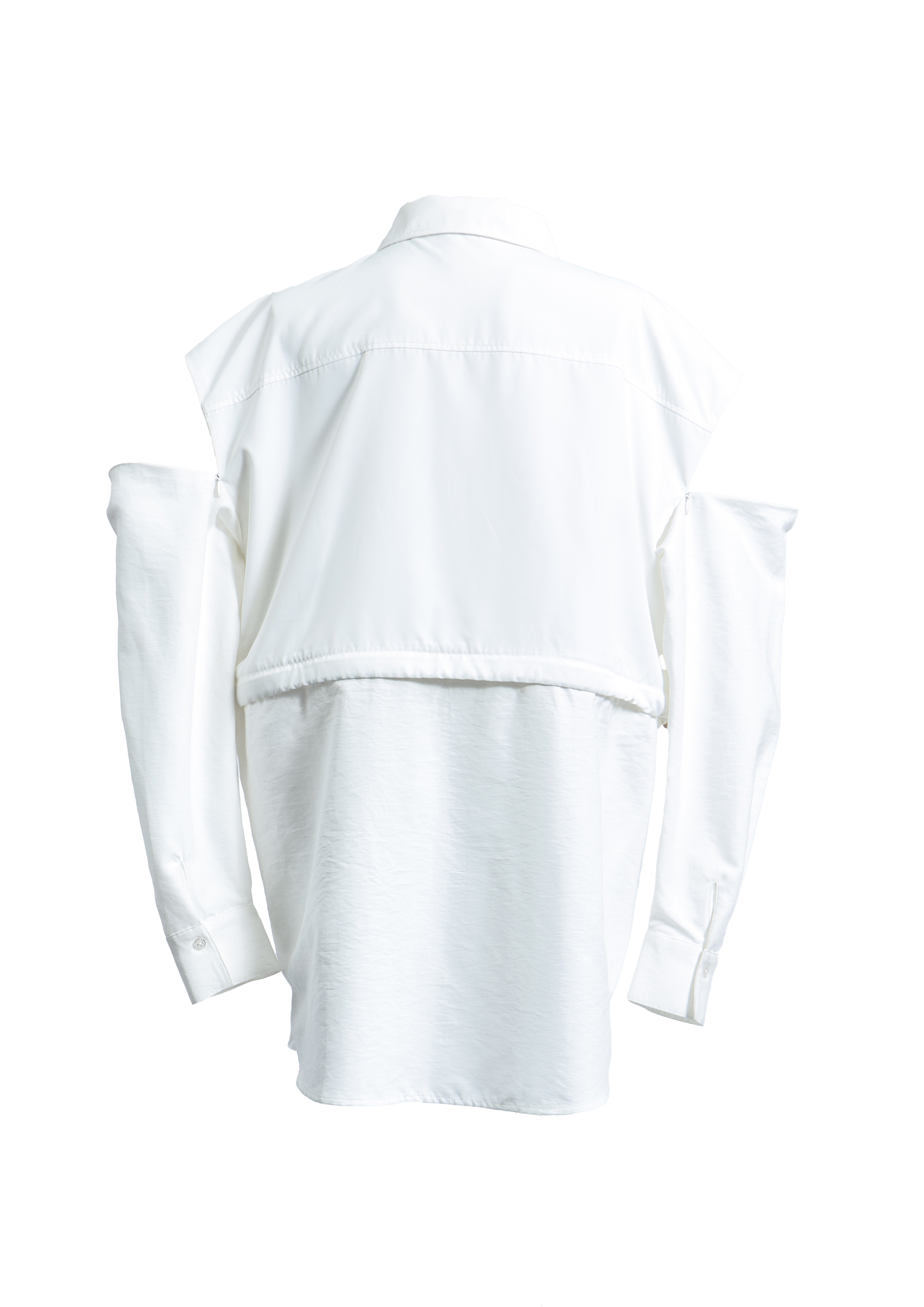 【JOUR by Crayme,】2way Slit Mix Shirt