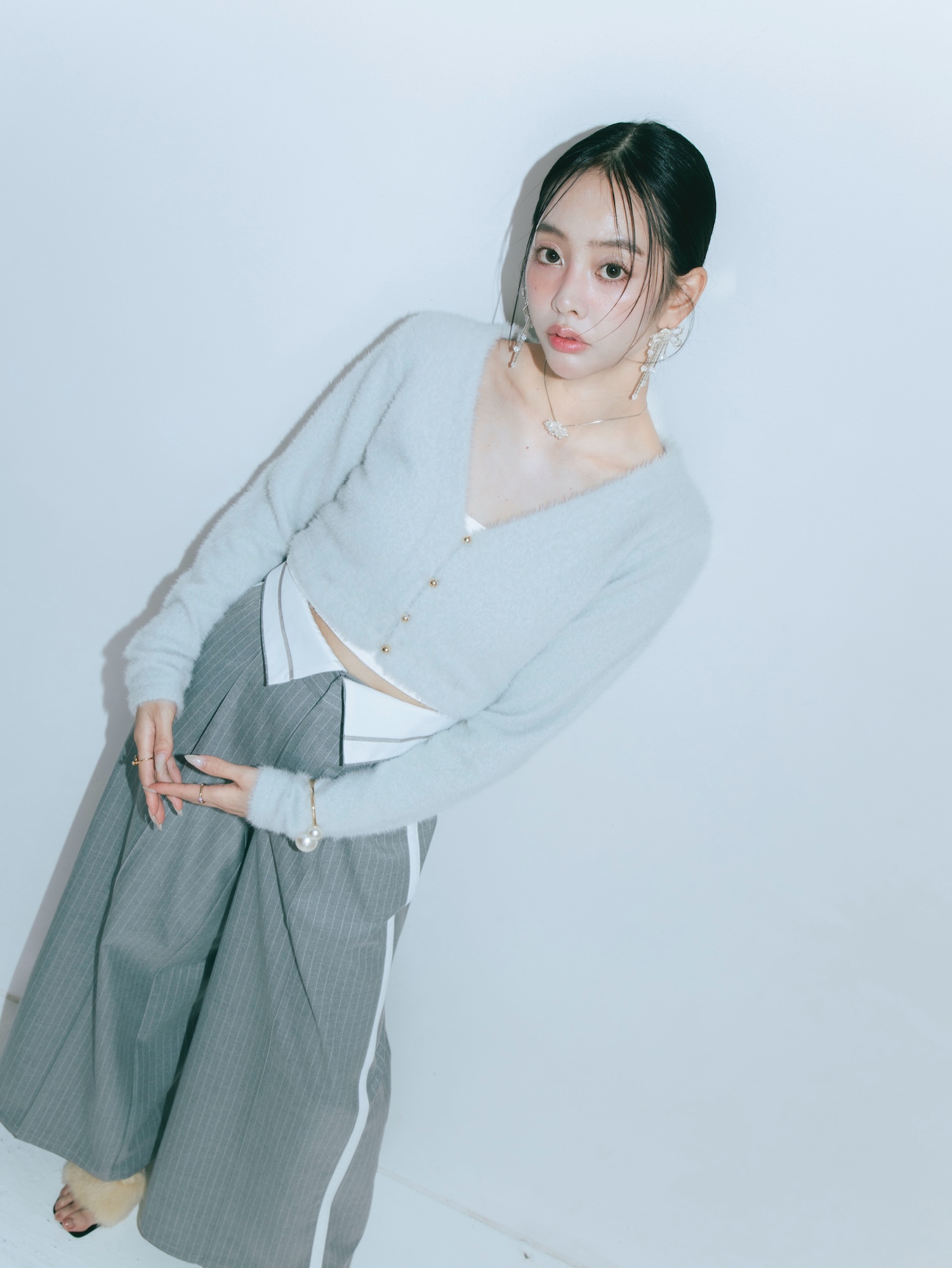 【JOUR by Crayme,】Flap Line Wide Pants