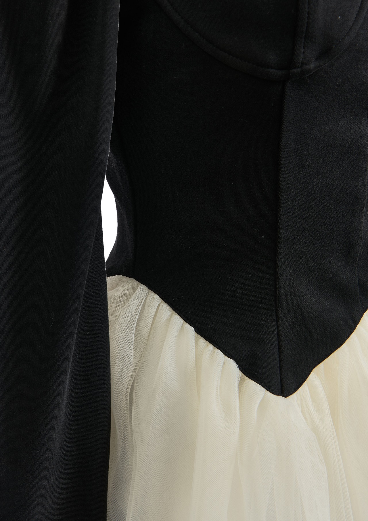 Peplum Tulle Bustier Tops