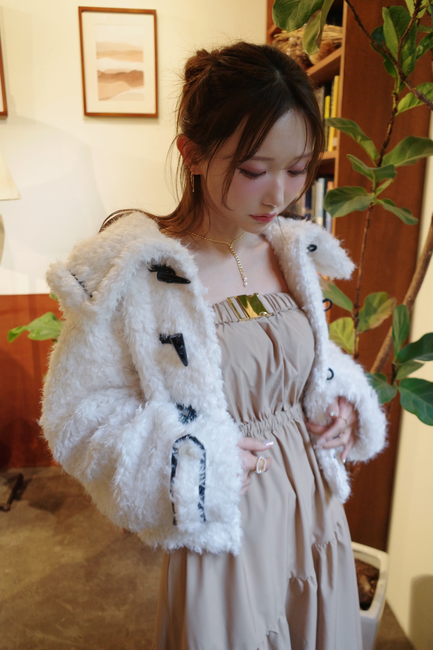 Poodle Boa Coat