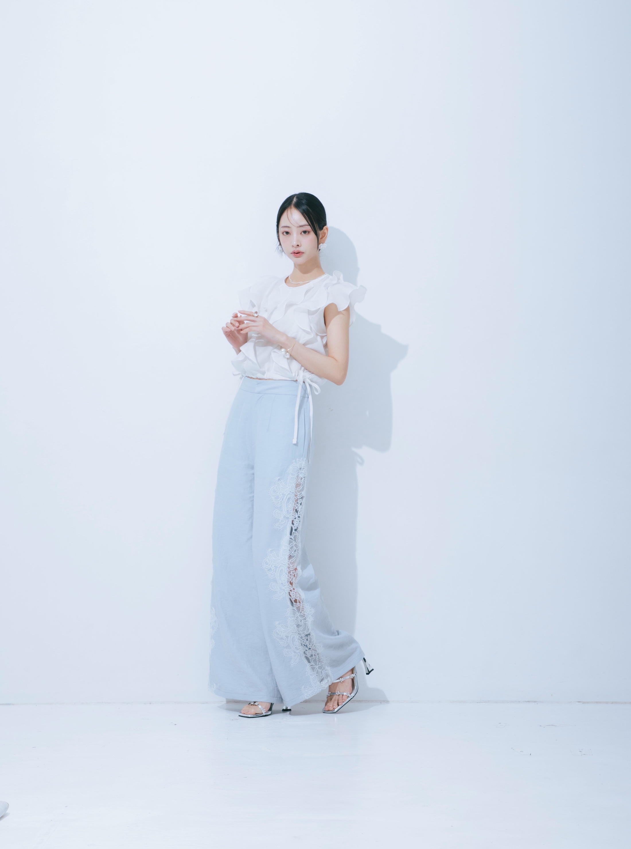 【JOUR by Crayme,】Side Lace Pants