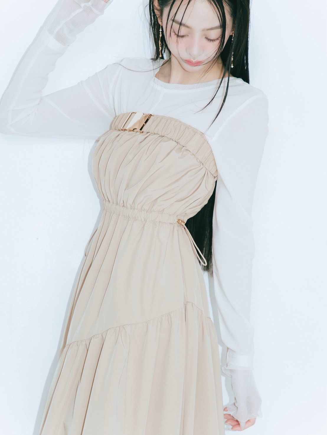 2way Balloon Bare Dress