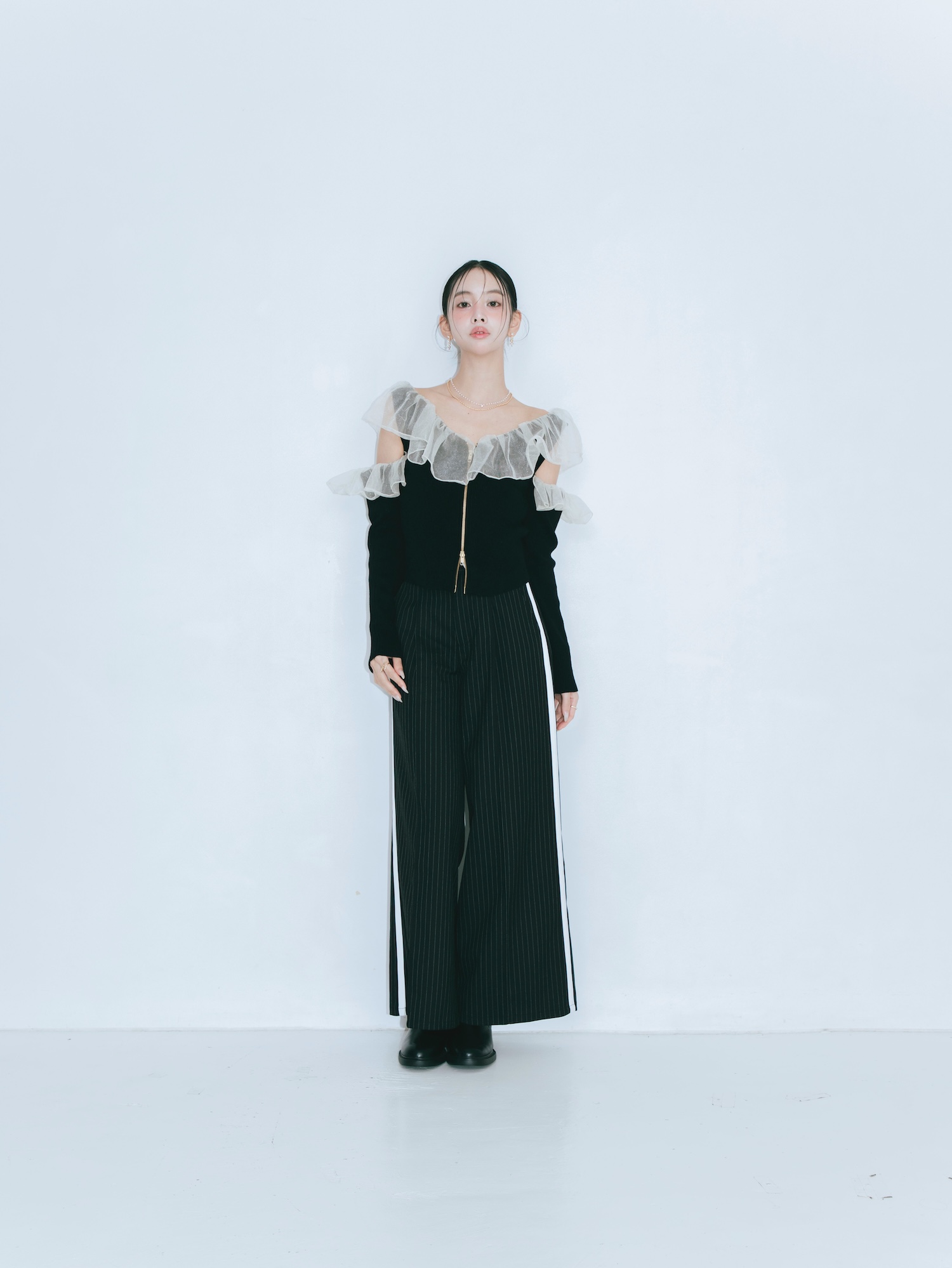 【JOUR by Crayme,】Fairy Frill Knit