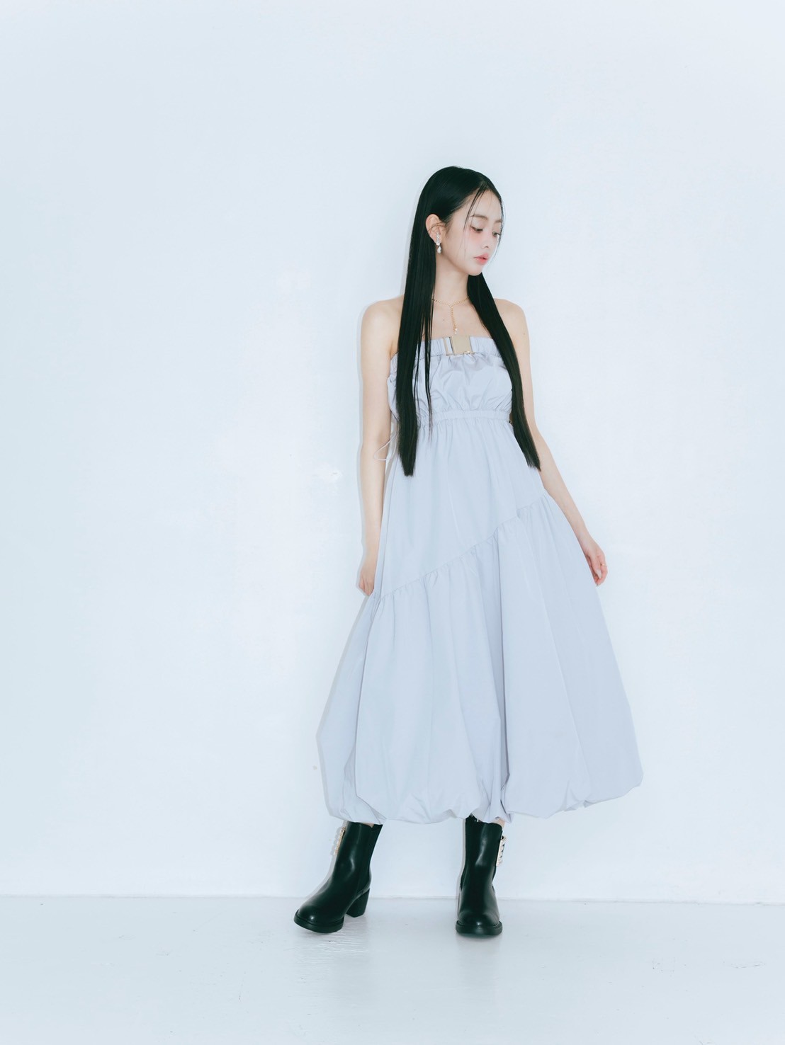 2way Balloon Bare Dress