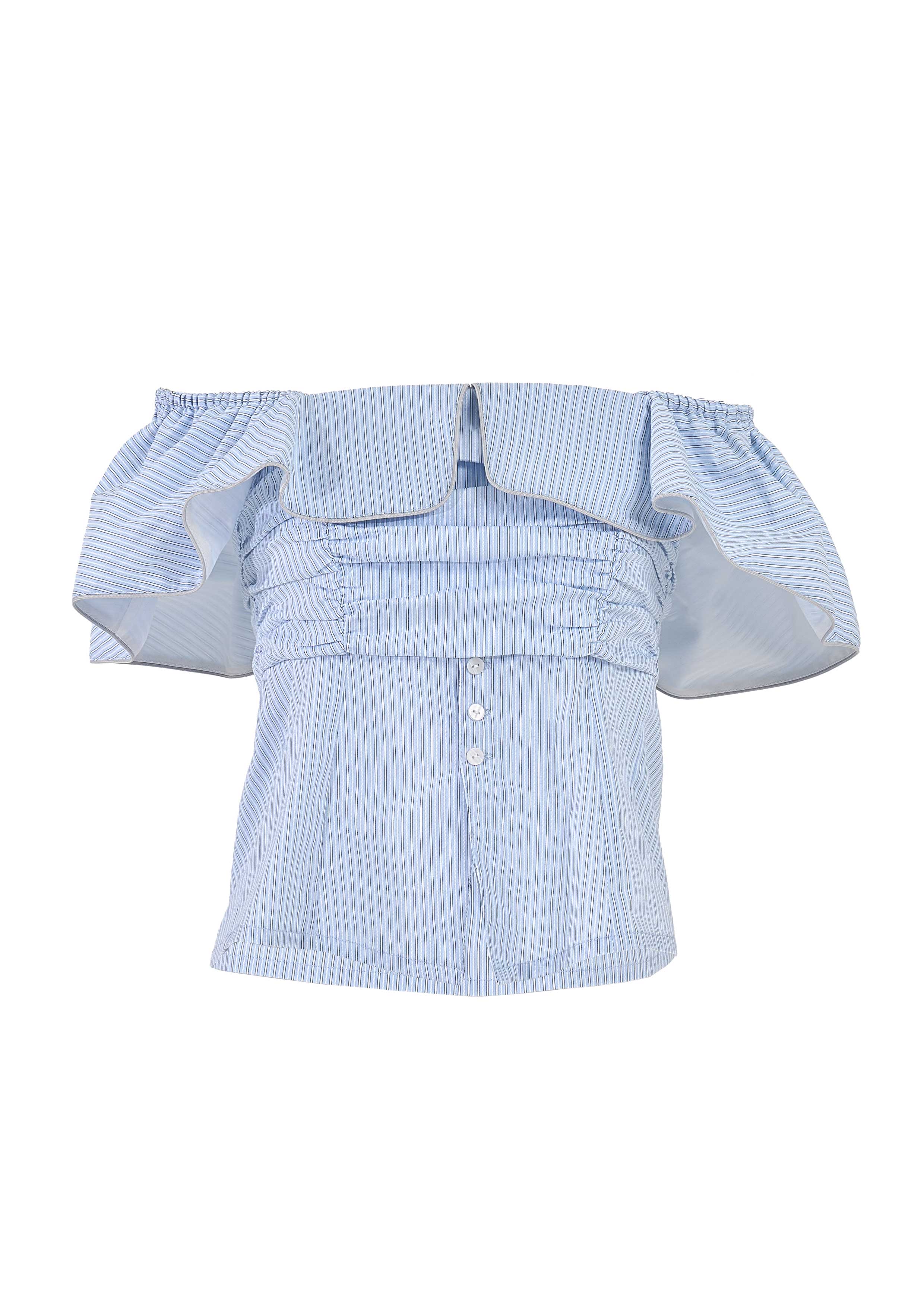 【JOUR by Crayme,】2way Frill Shirt Tops
