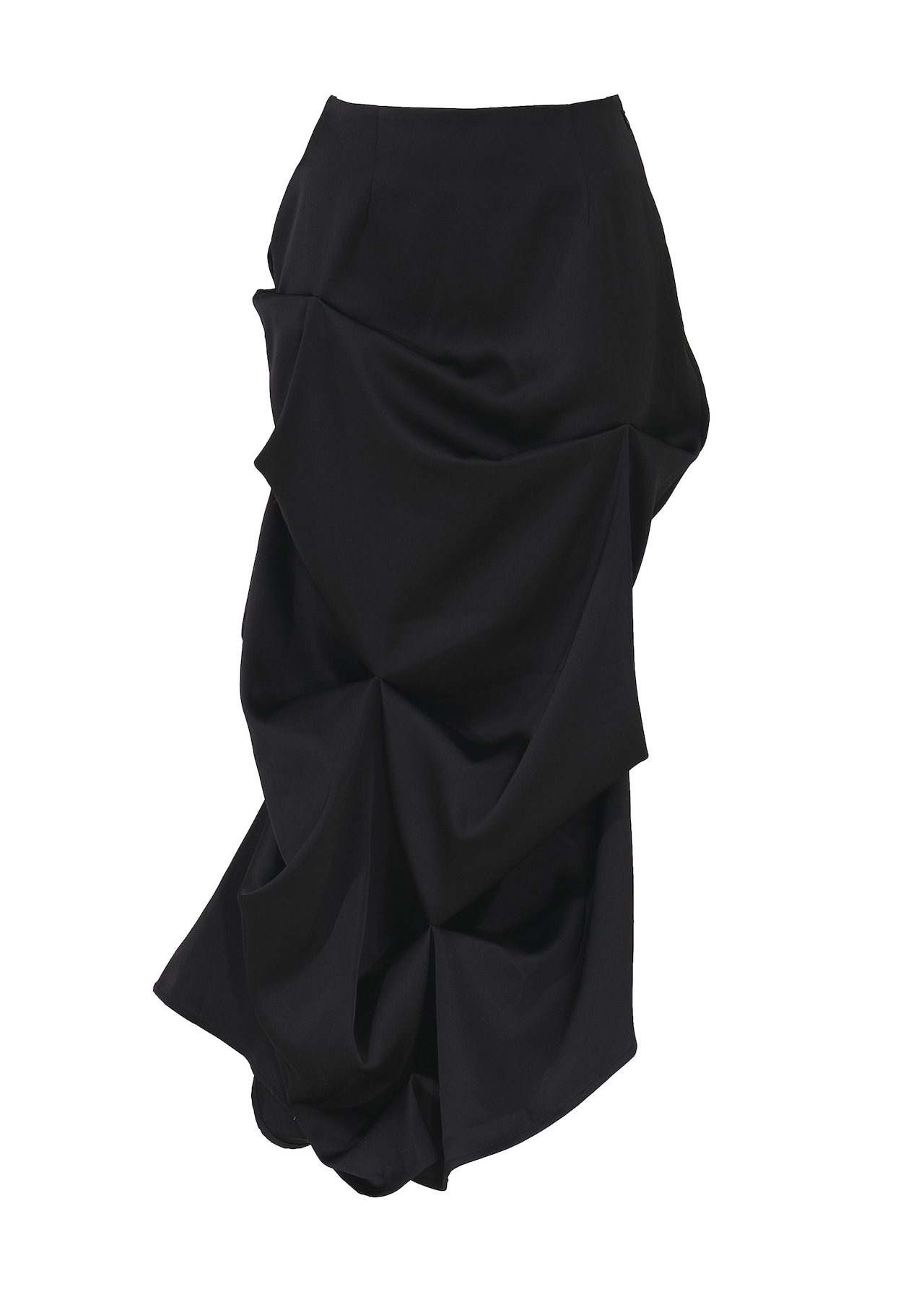 Pinch Satin Skirt