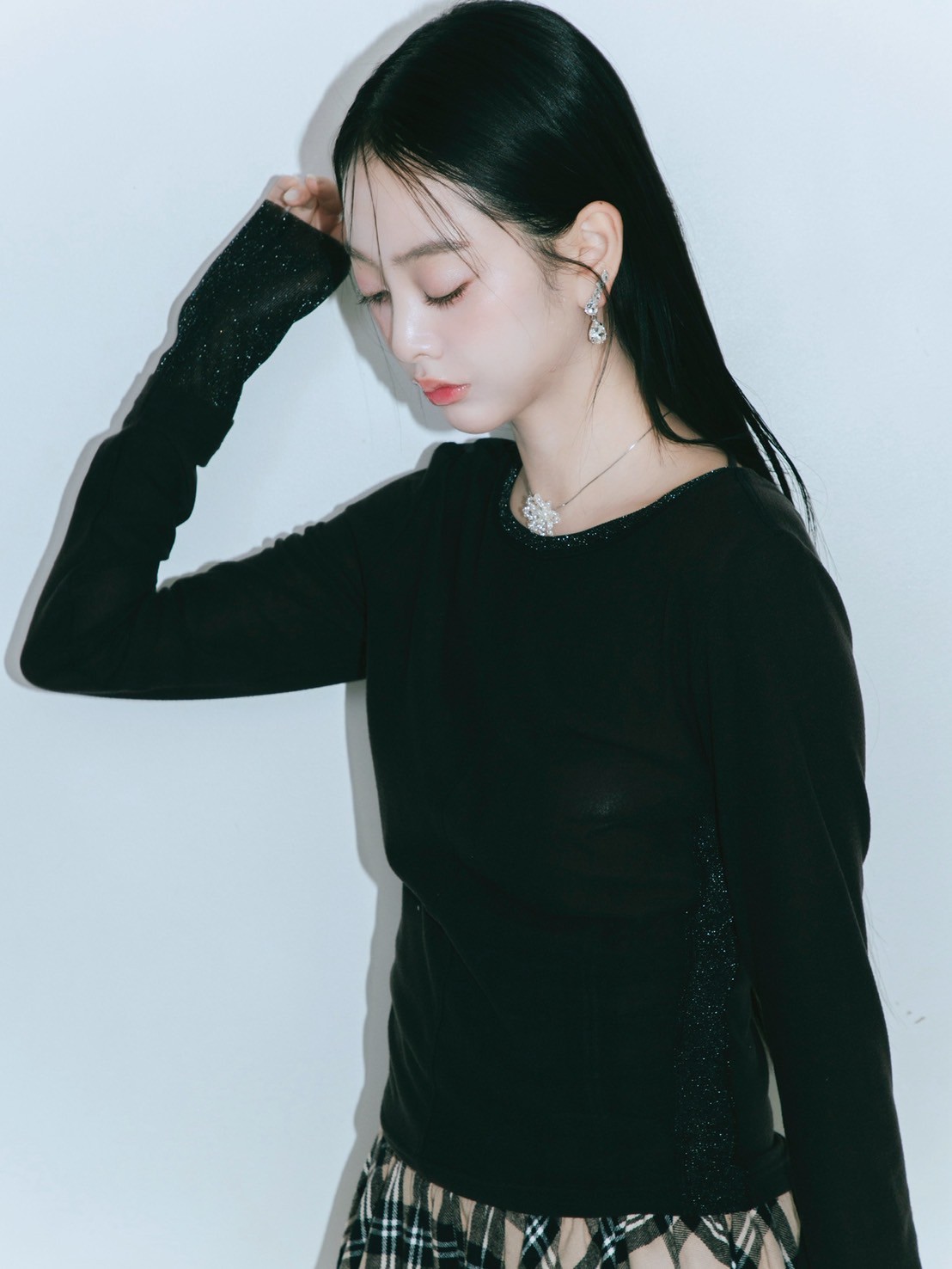 【JOUR by Crayme,】Mix Sheer Tops