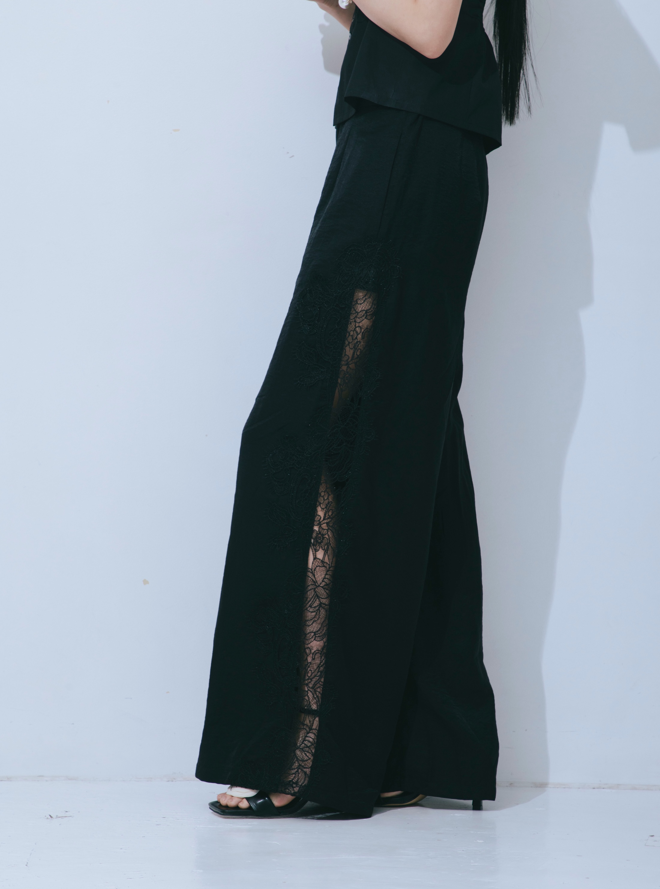 【JOUR by Crayme,】Side Lace Pants