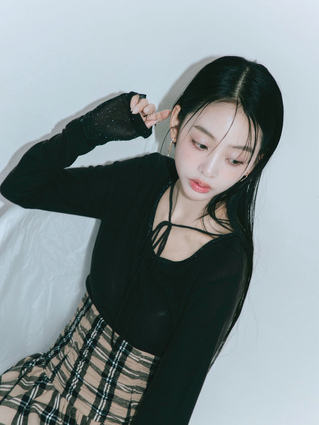 【JOUR by Crayme,】Mix Sheer Tops