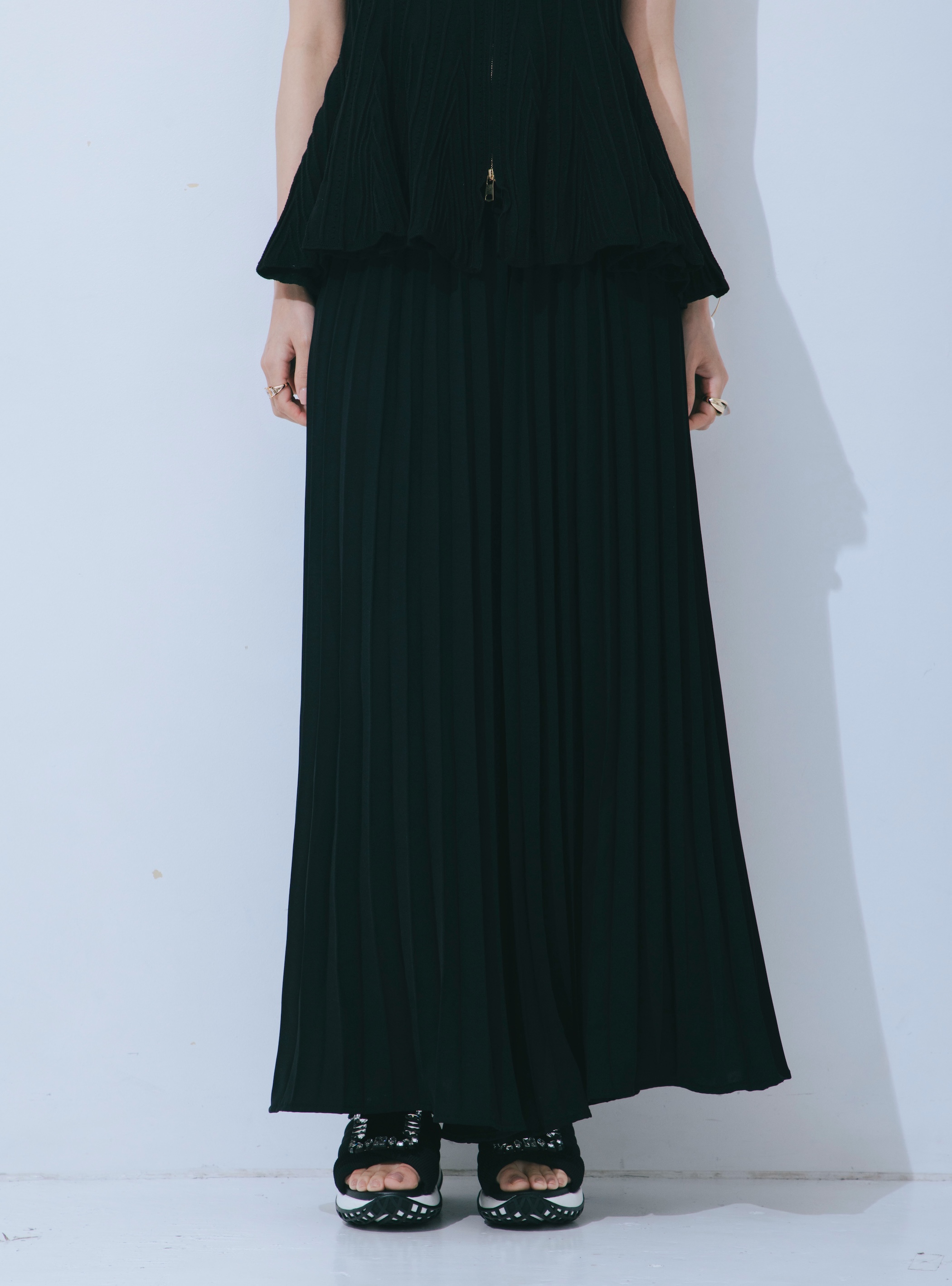 【JOUR by Crayme,】Pleats Flare Pants