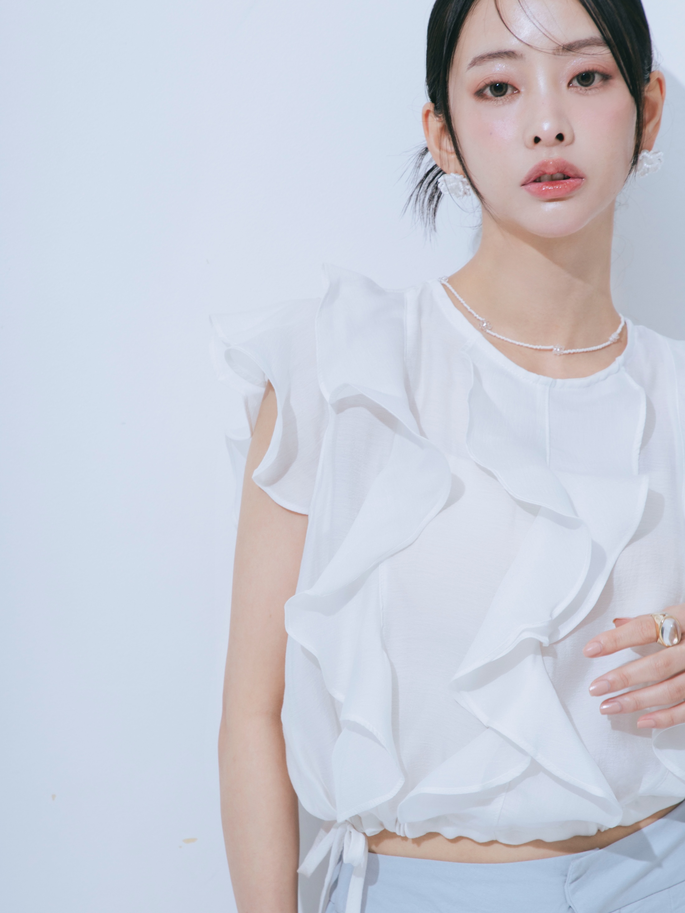 【JOUR by Crayme,】Ruffle Frill Tops
