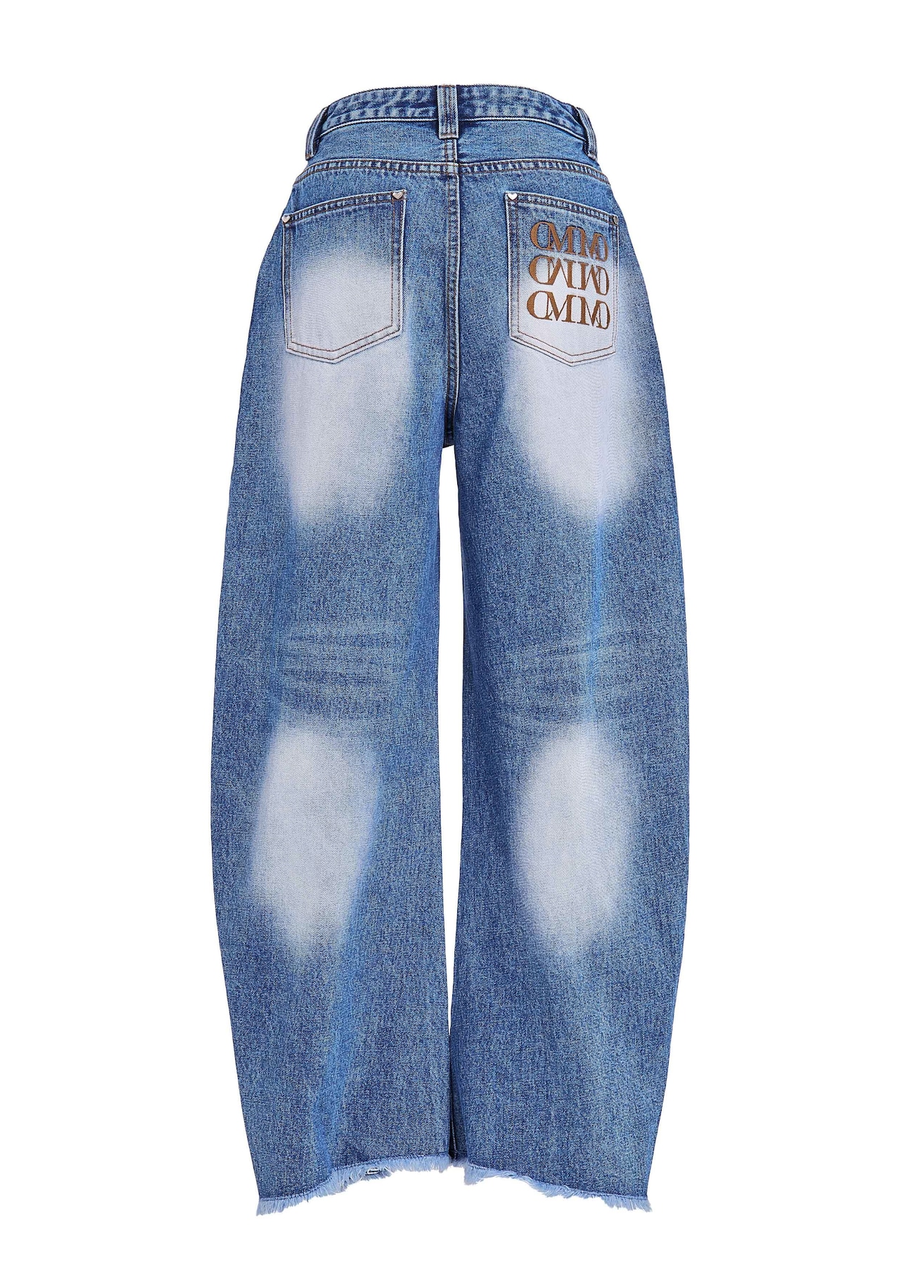 Slit Barrel Denim Pants