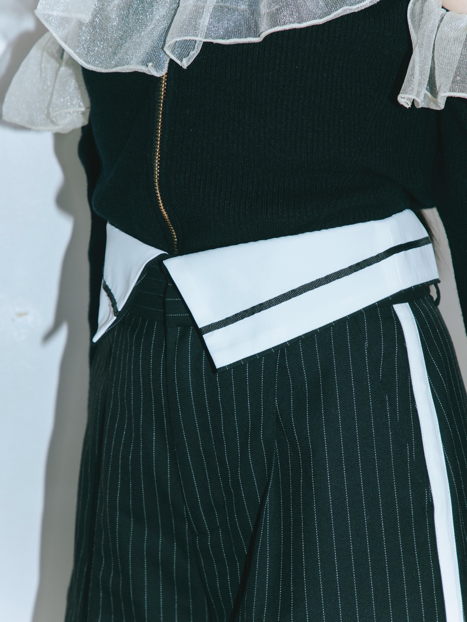 【JOUR by Crayme,】Flap Line Wide Pants