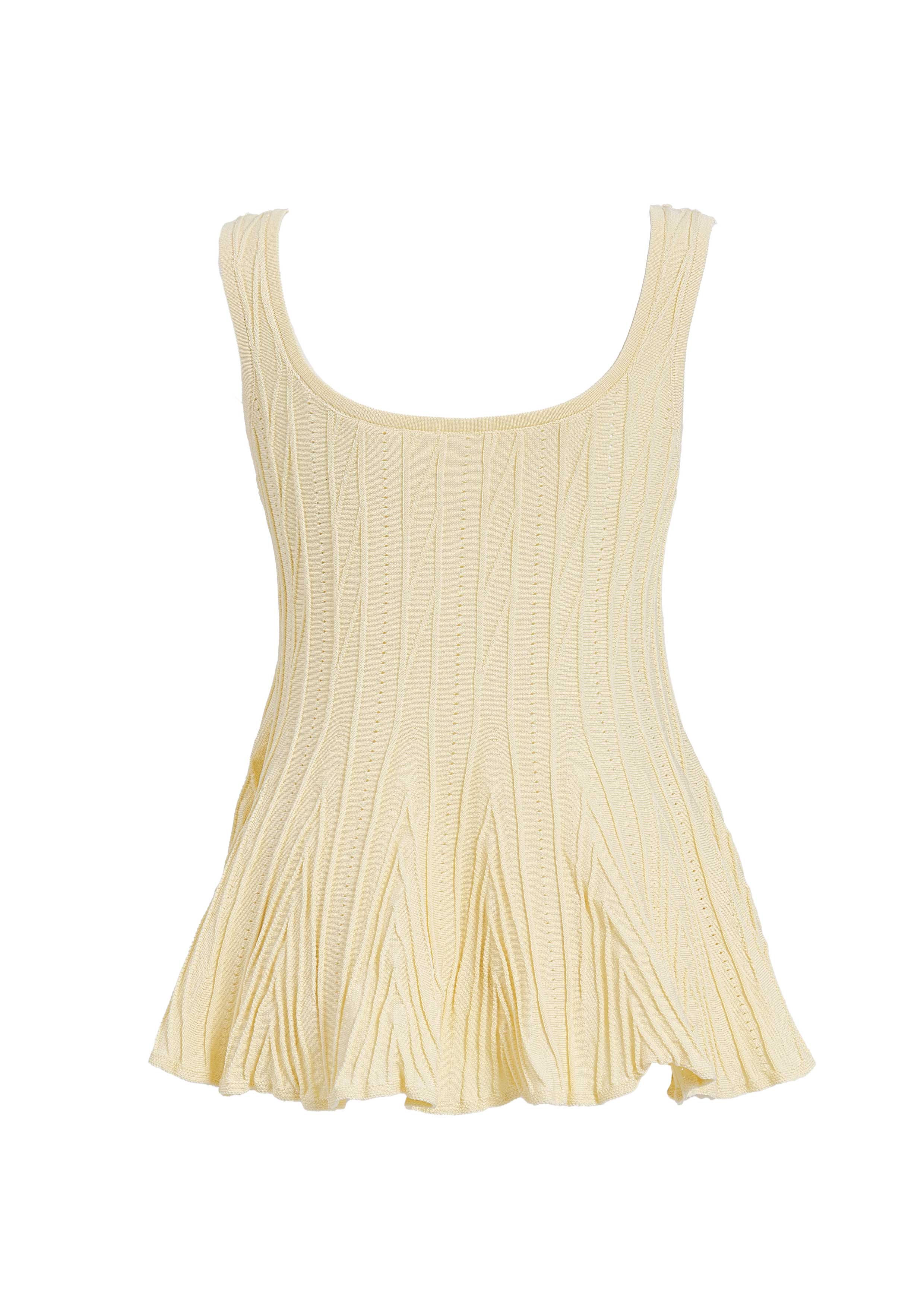 【JOUR by Crayme,】Emboss Peplum Knit