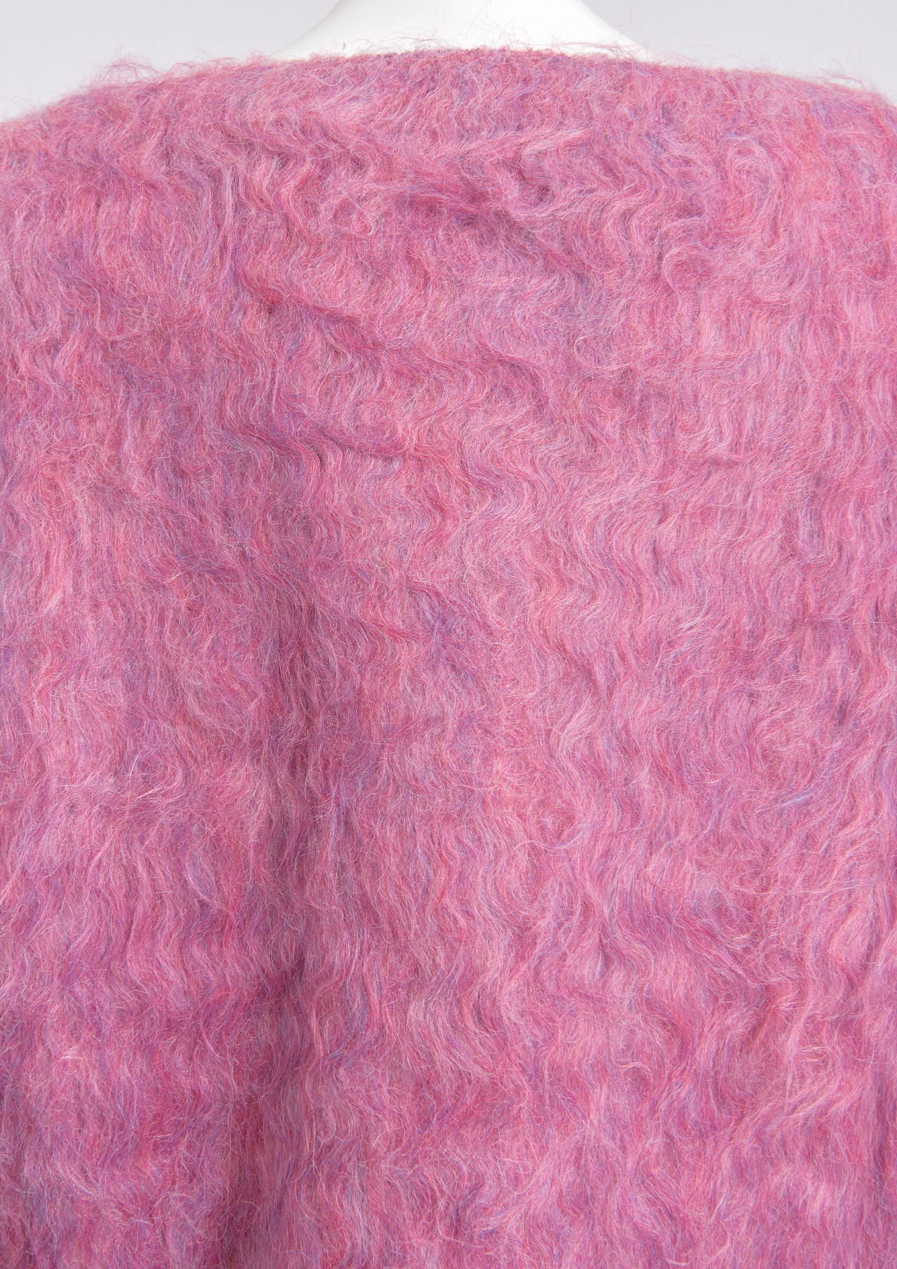 Scallop Shaggy Knit Cardigan