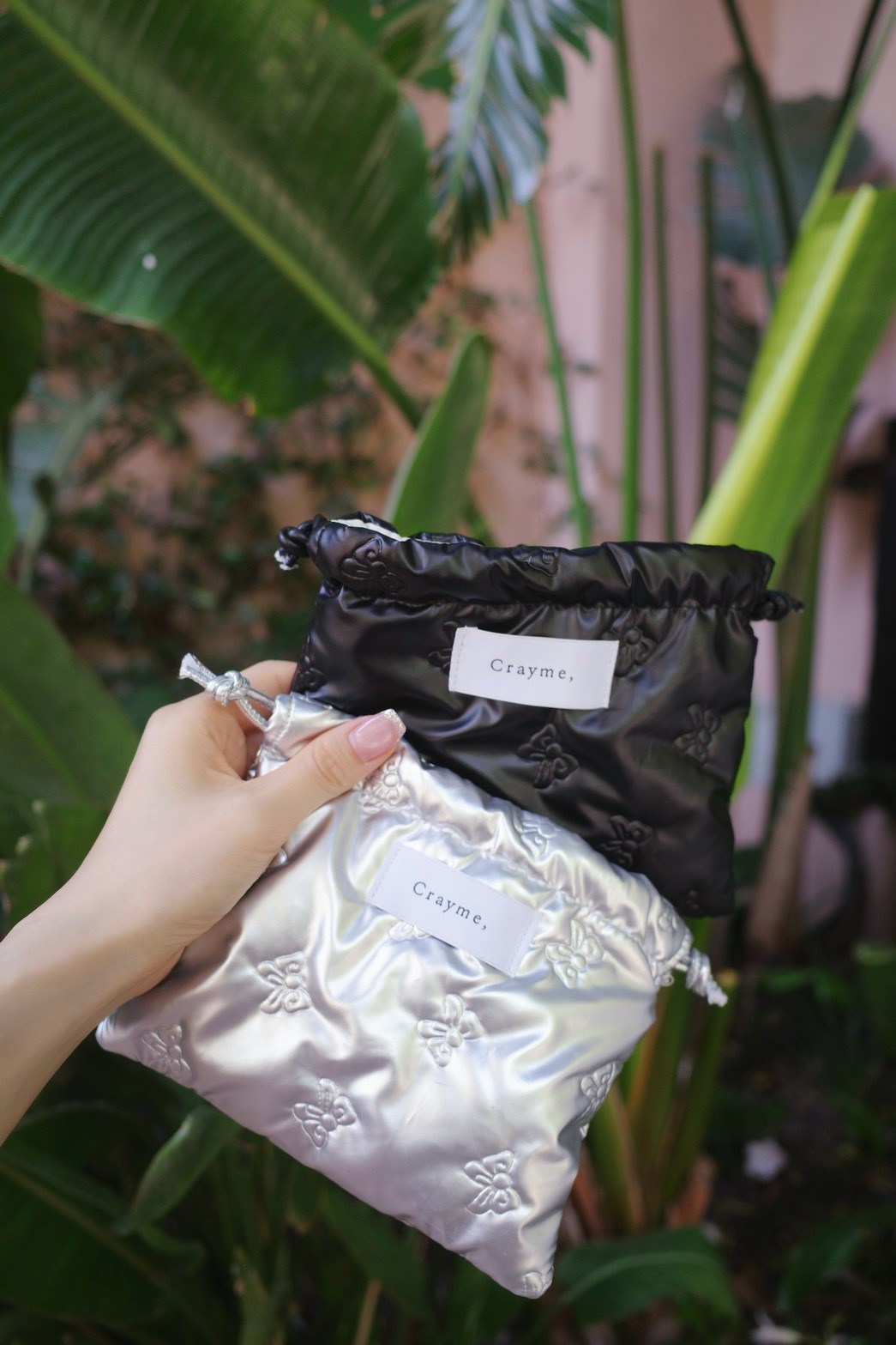 Emboss Ribbon Pouch