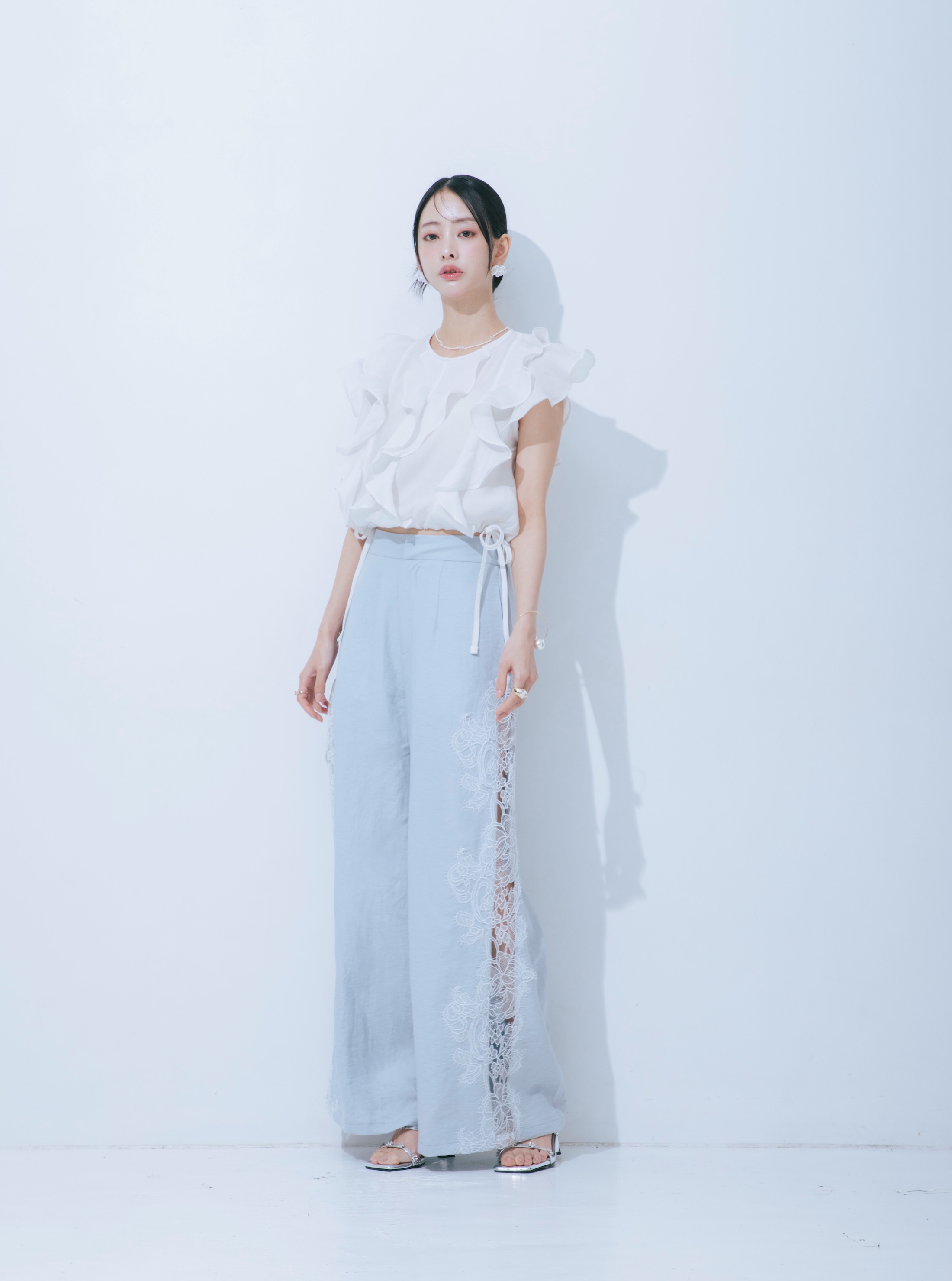 【JOUR by Crayme,】Side Lace Pants