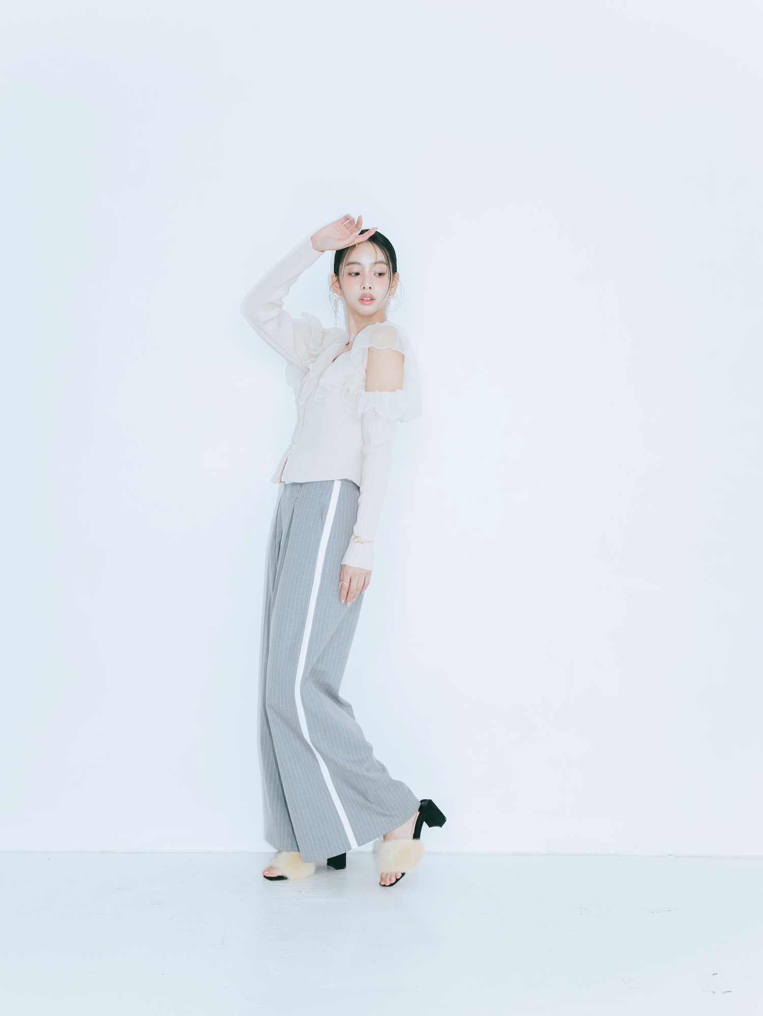 【JOUR by Crayme,】Fairy Frill Knit