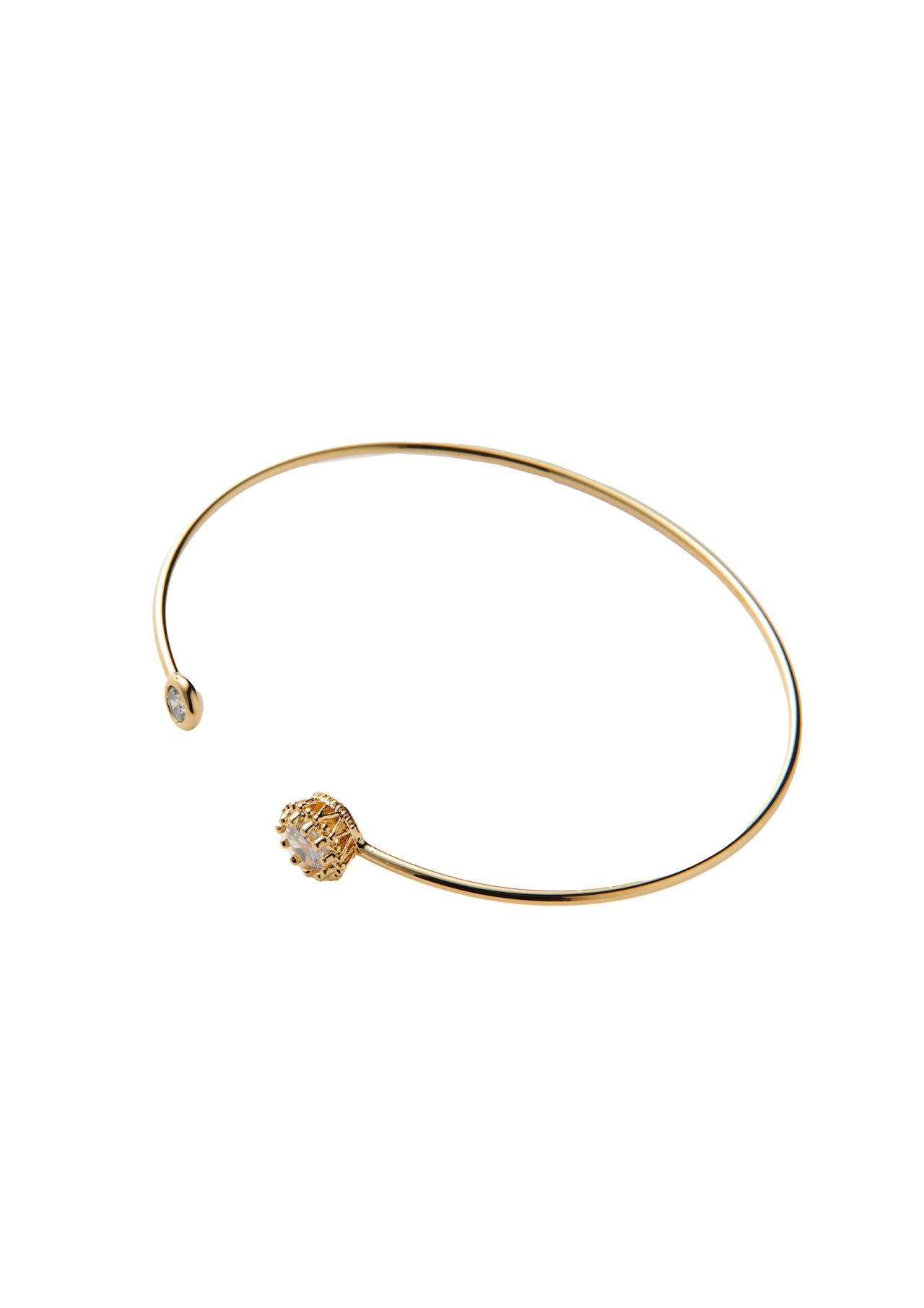 Asymmetry Gem Bangle