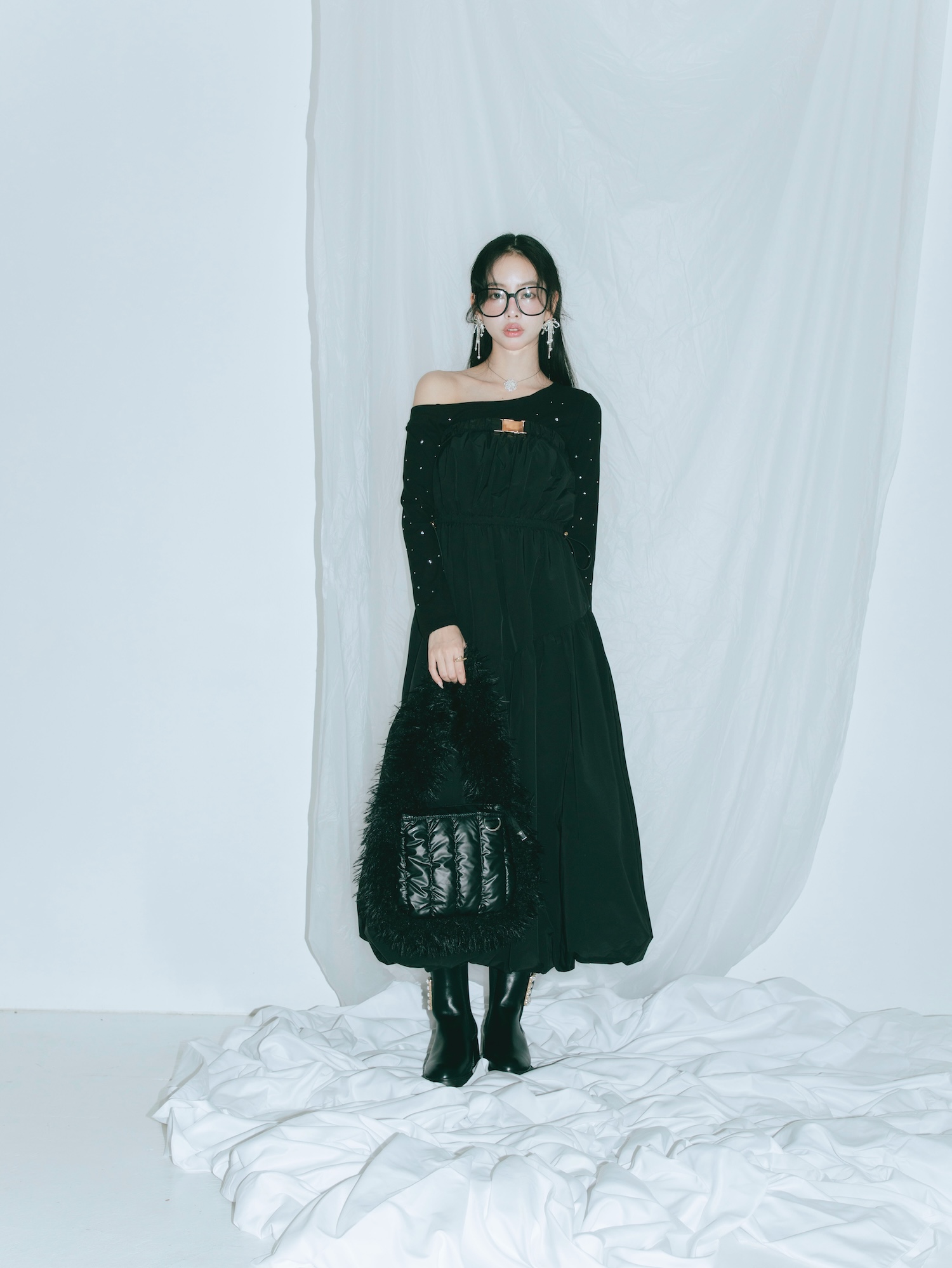 2way Balloon Bare Dress