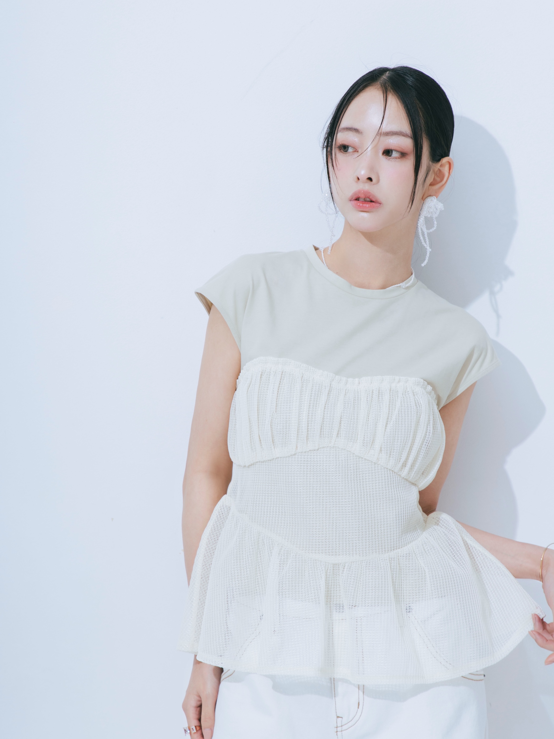【JOUR by Crayme,】Airy Cool Bistier Tops