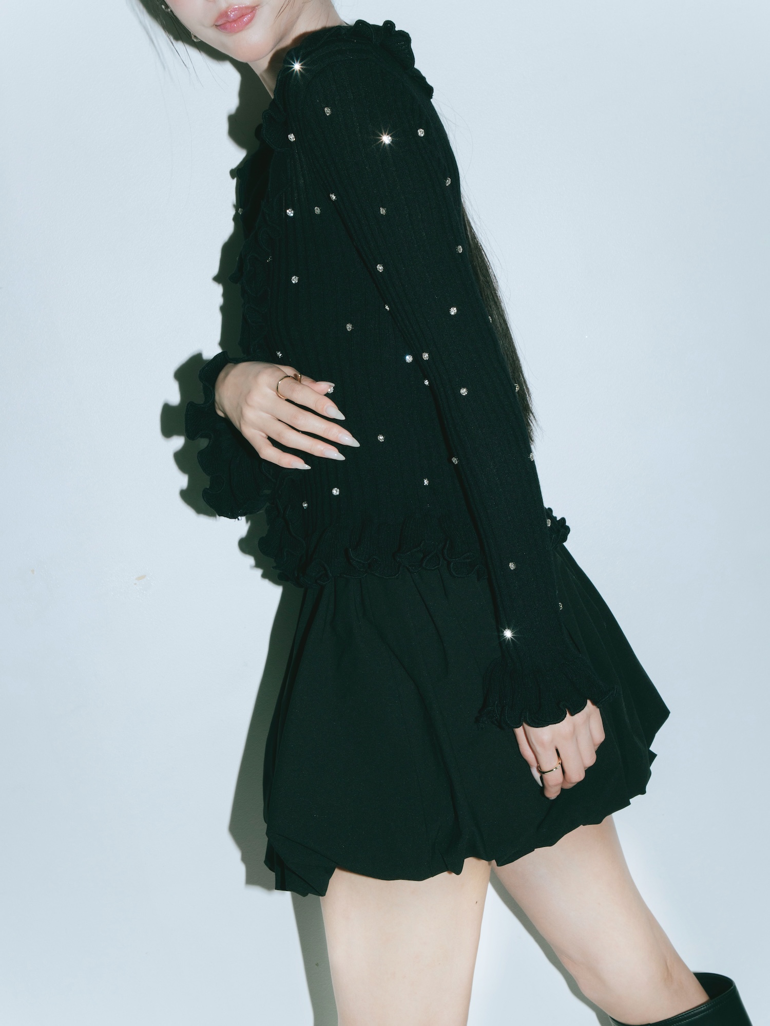 Ruffle Frill Bijou Knit