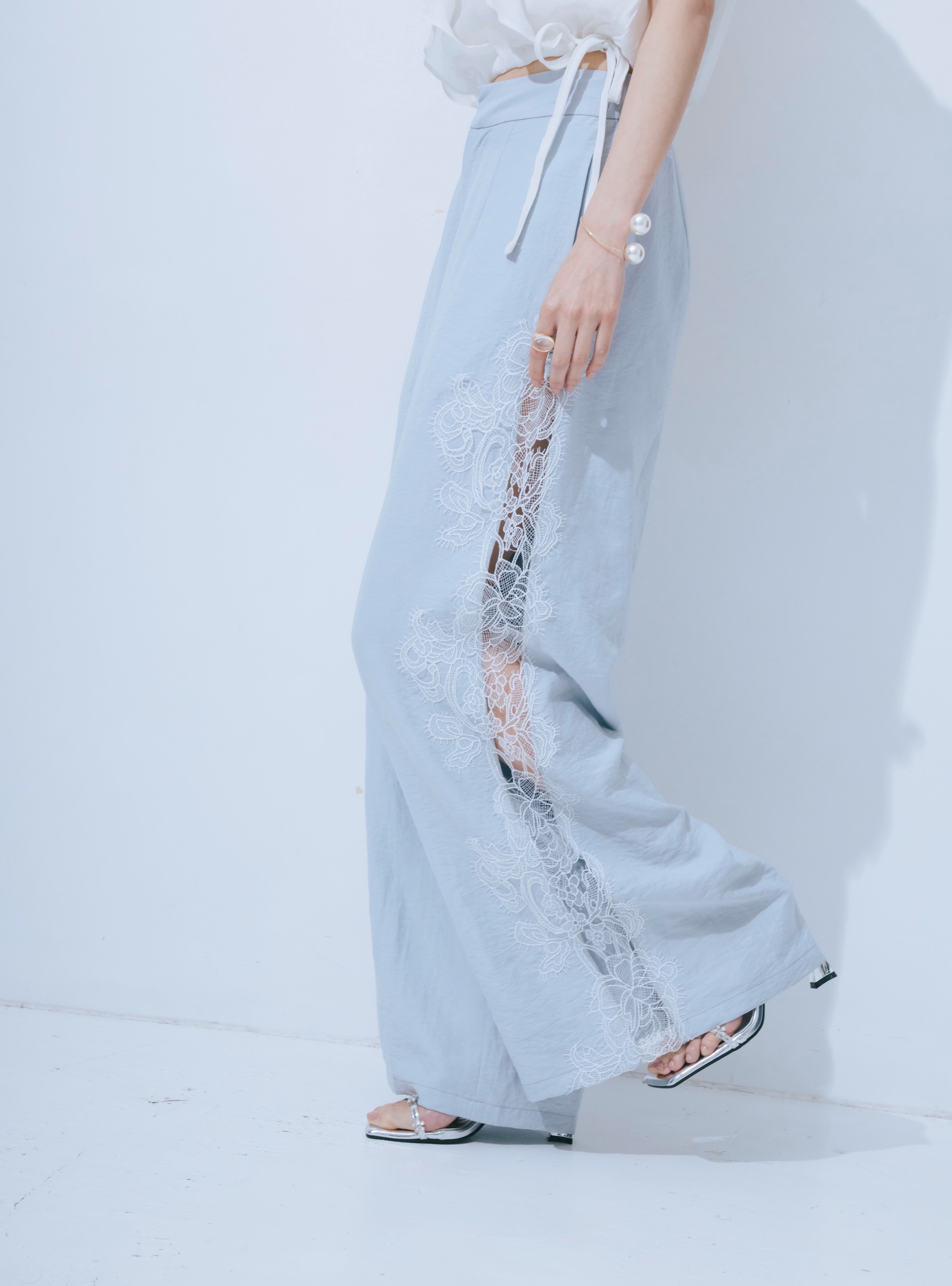 【JOUR by Crayme,】Side Lace Pants