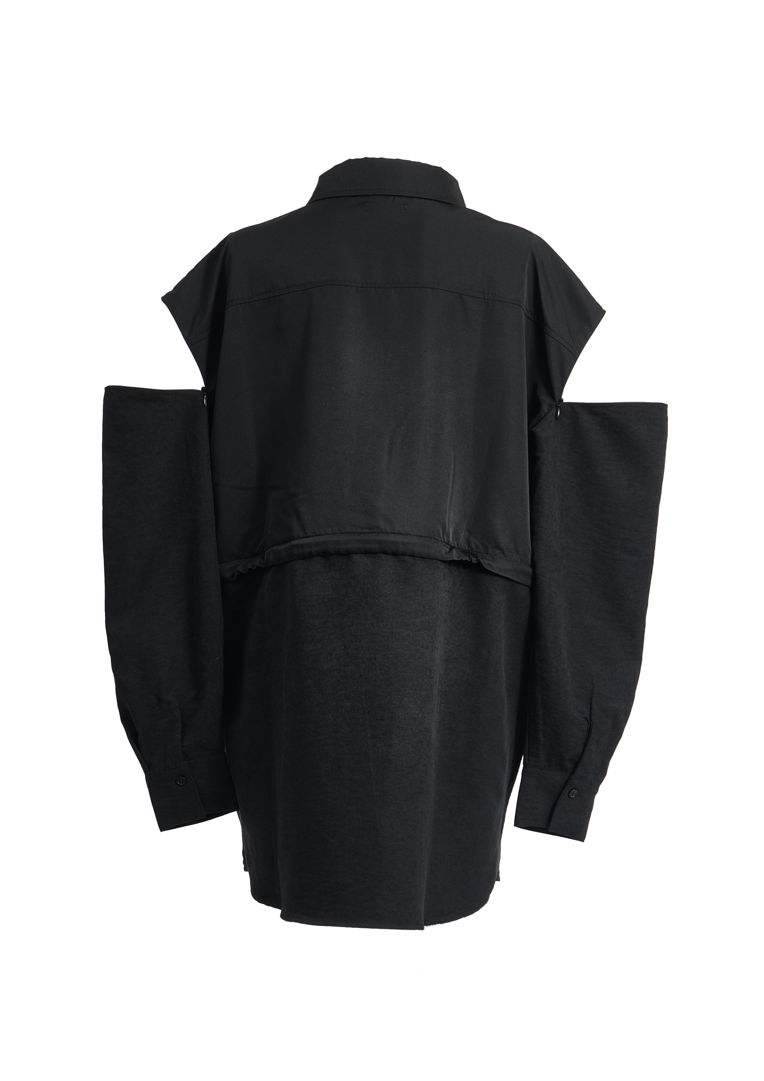 【JOUR by Crayme,】2way Slit Mix Shirt