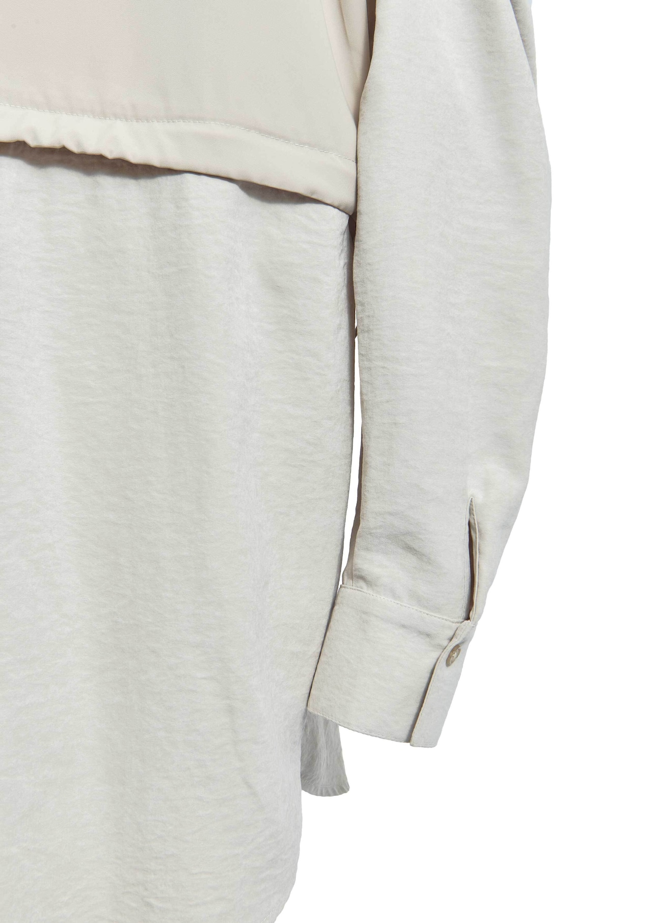 【JOUR by Crayme,】2way Slit Mix Shirt