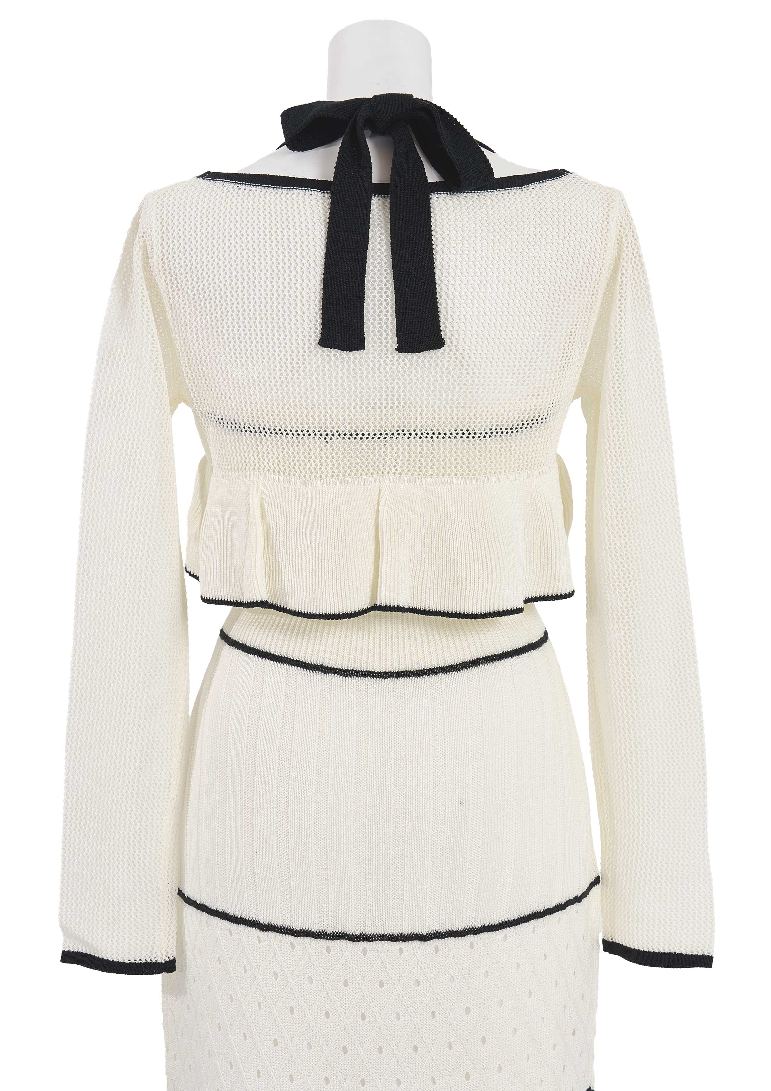 【JOUR by Crayme,】Crochet Knit Dress Set
