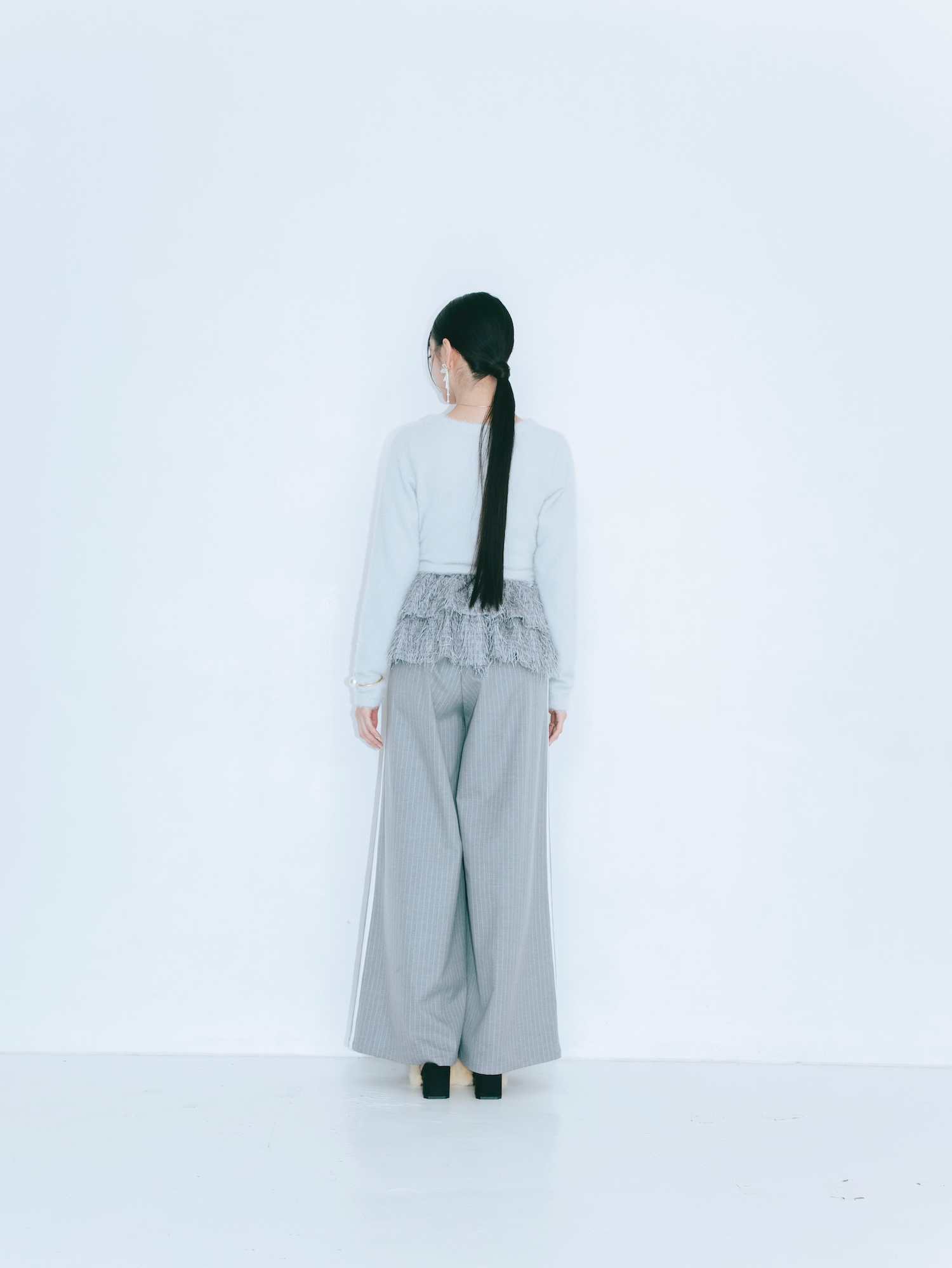 【JOUR by Crayme,】Fringe Peplum Cardigan