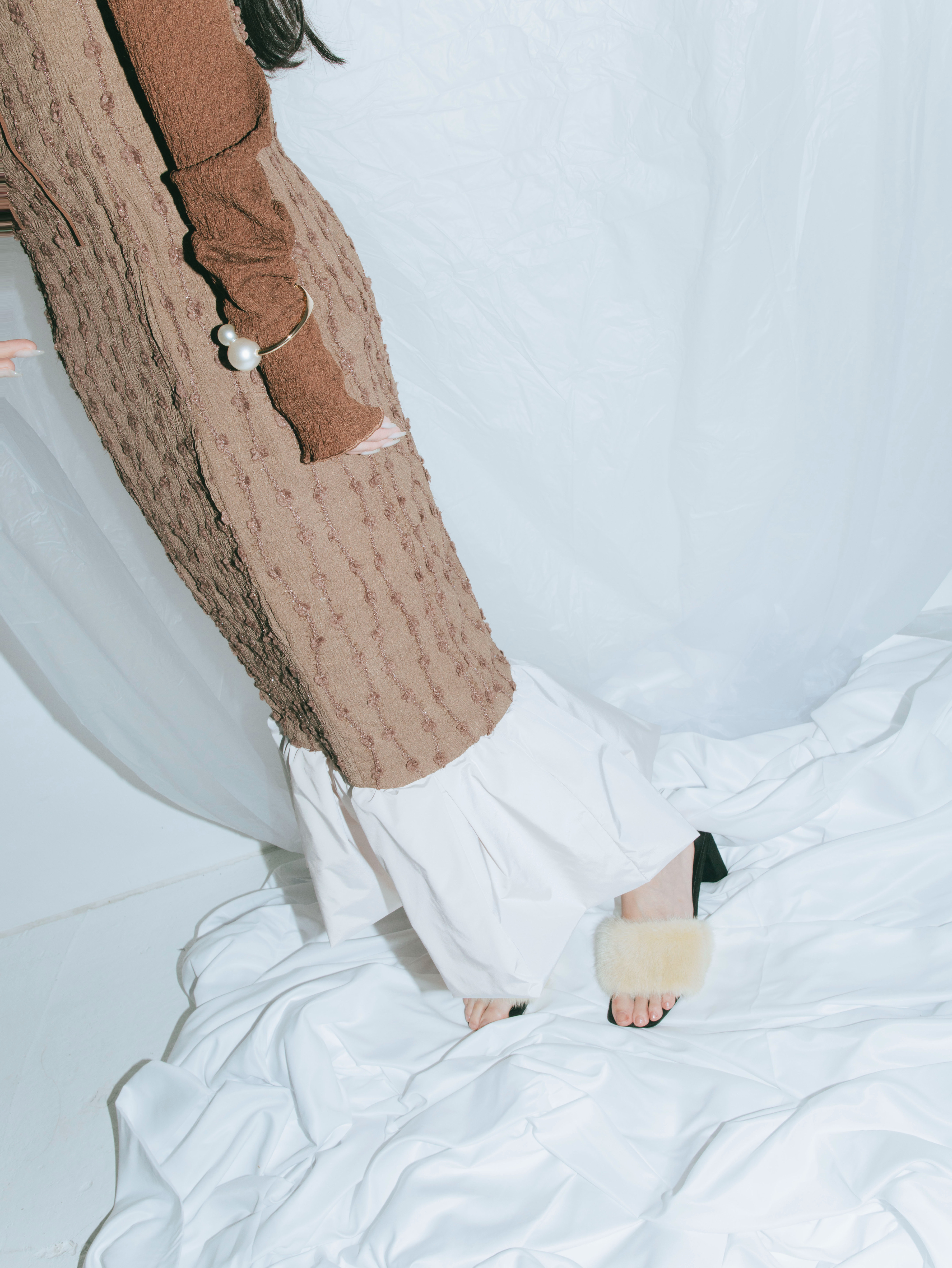 Whip Frill Fringe Dress Set