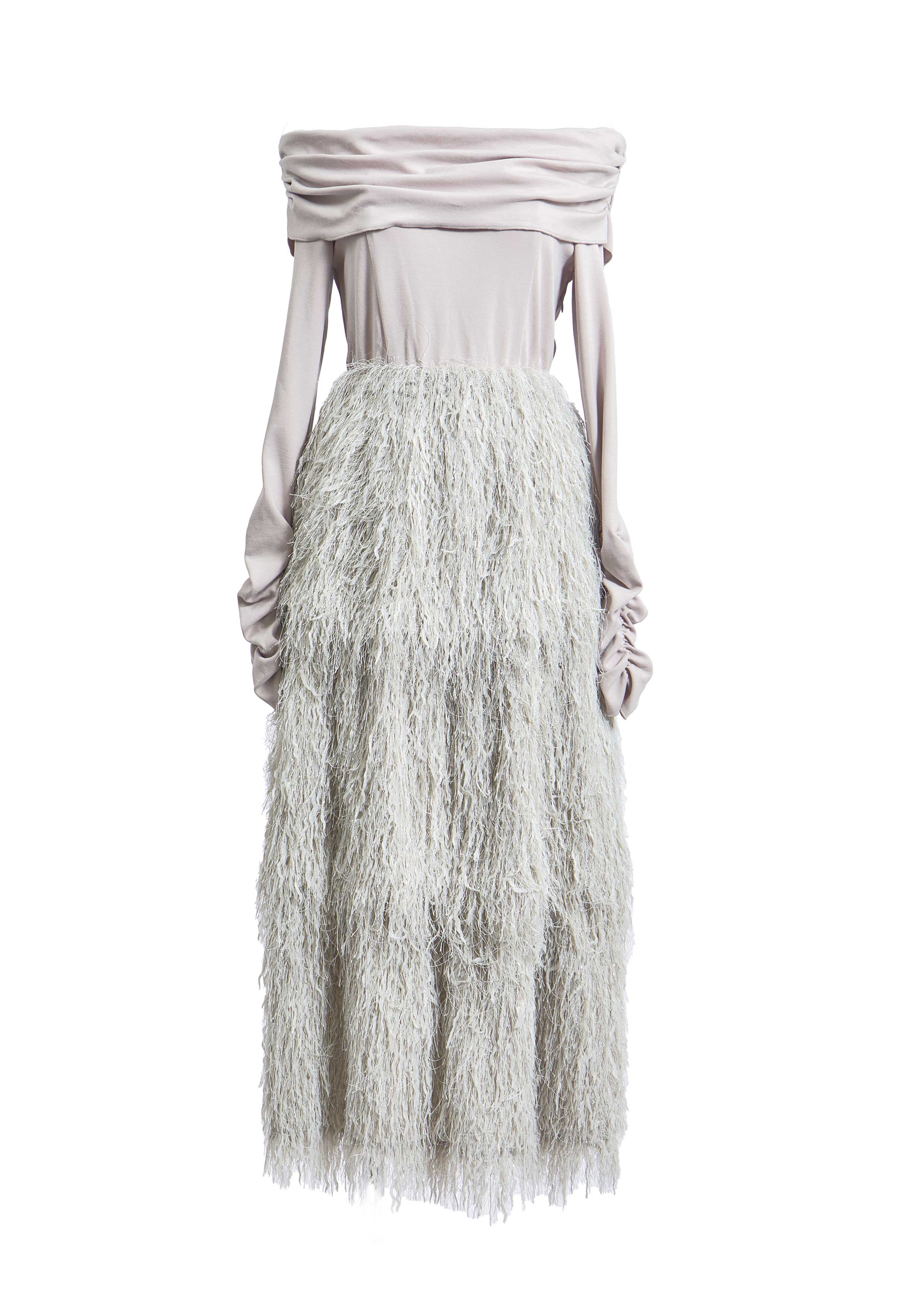Volume Feather Dress