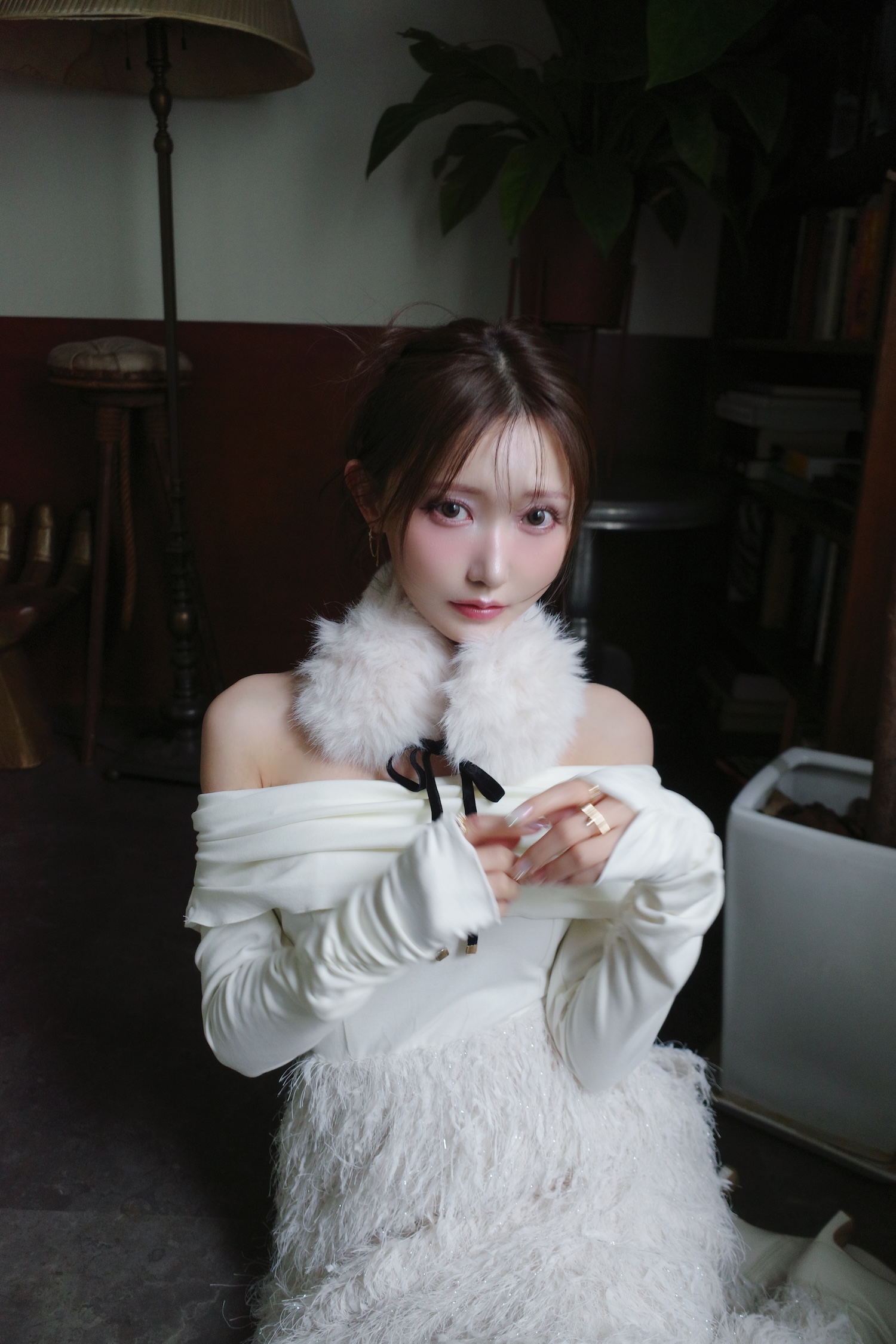 Volume Feather Dress