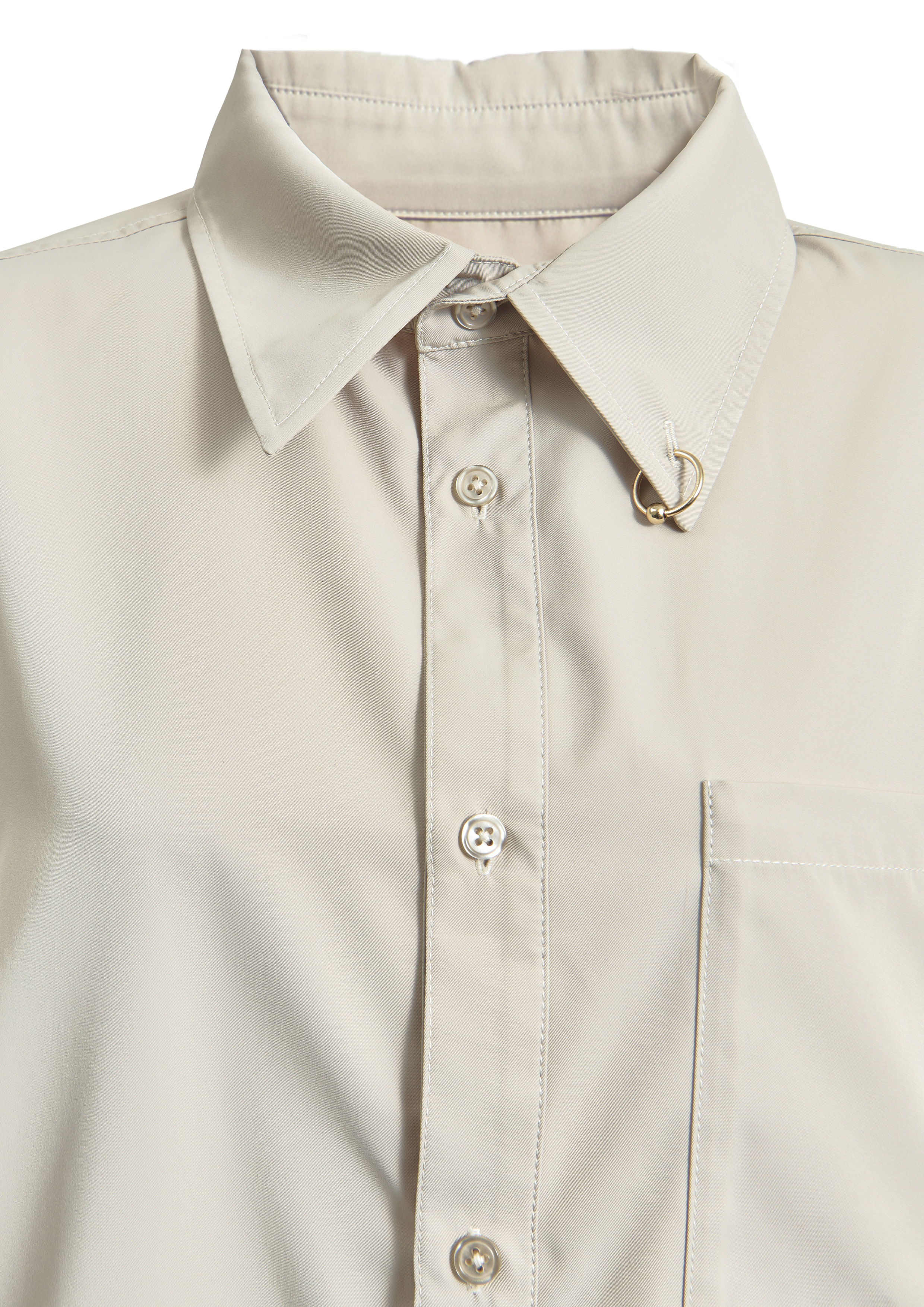 【JOUR by Crayme,】2way Slit Mix Shirt