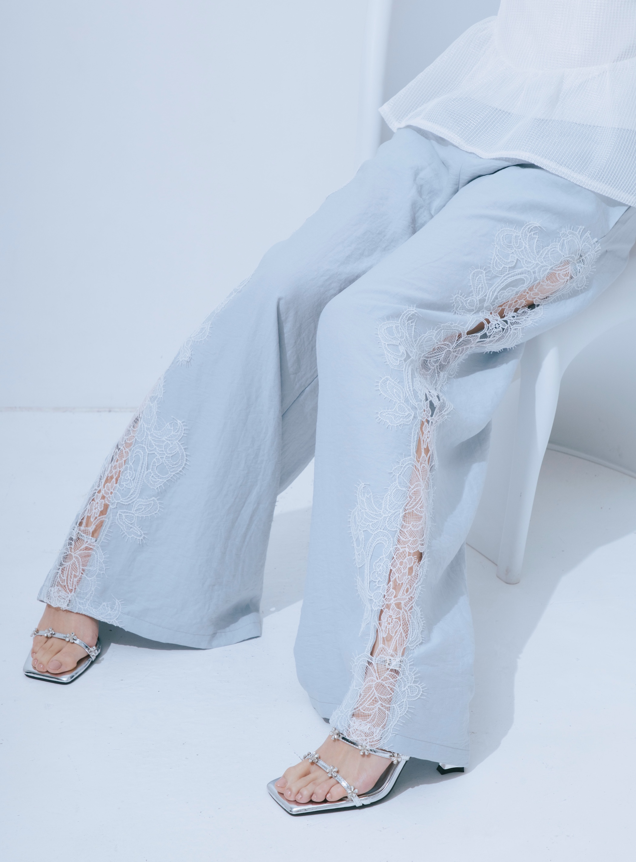 【JOUR by Crayme,】Side Lace Pants