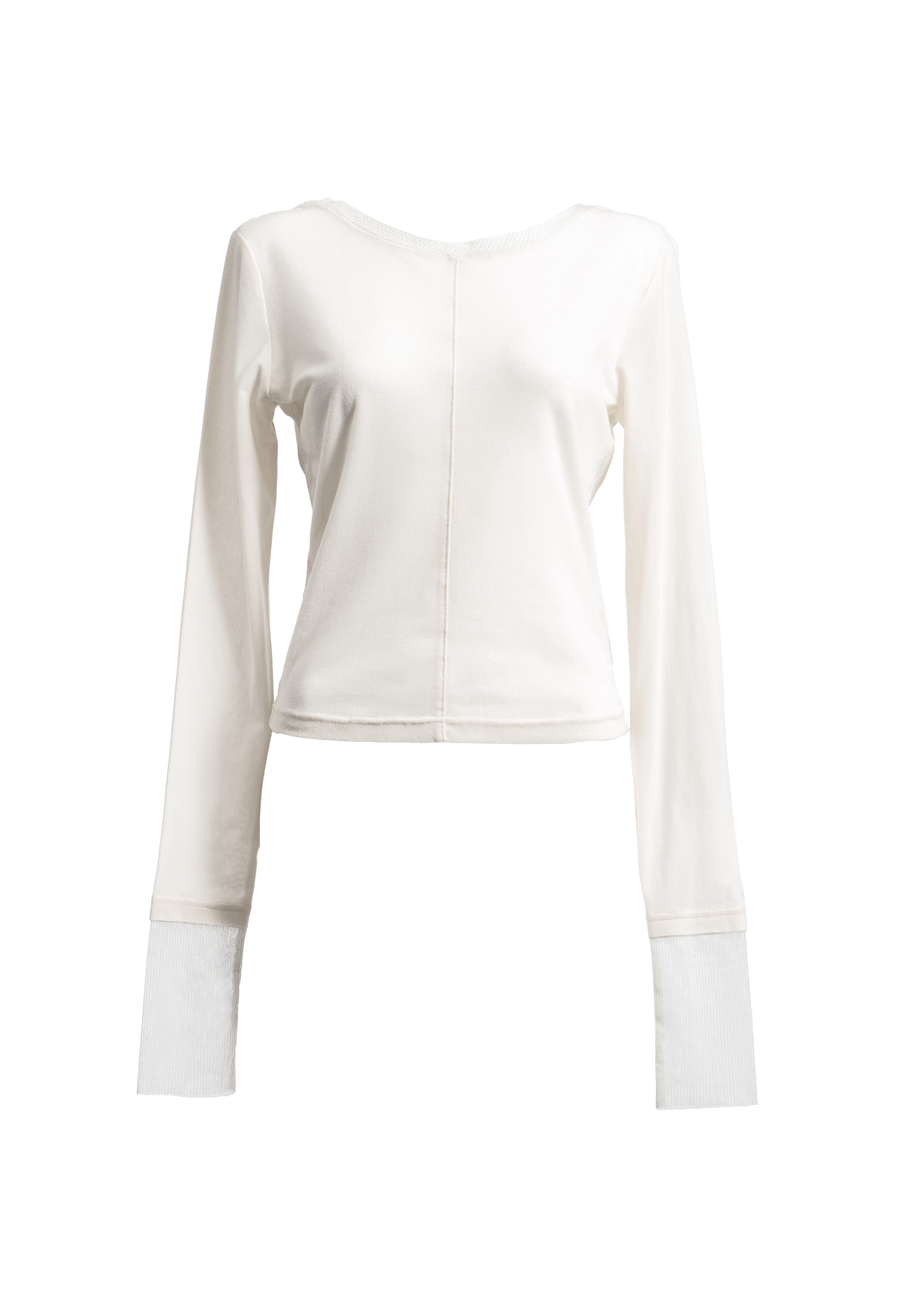 【JOUR by Crayme,】Mix Sheer Tops