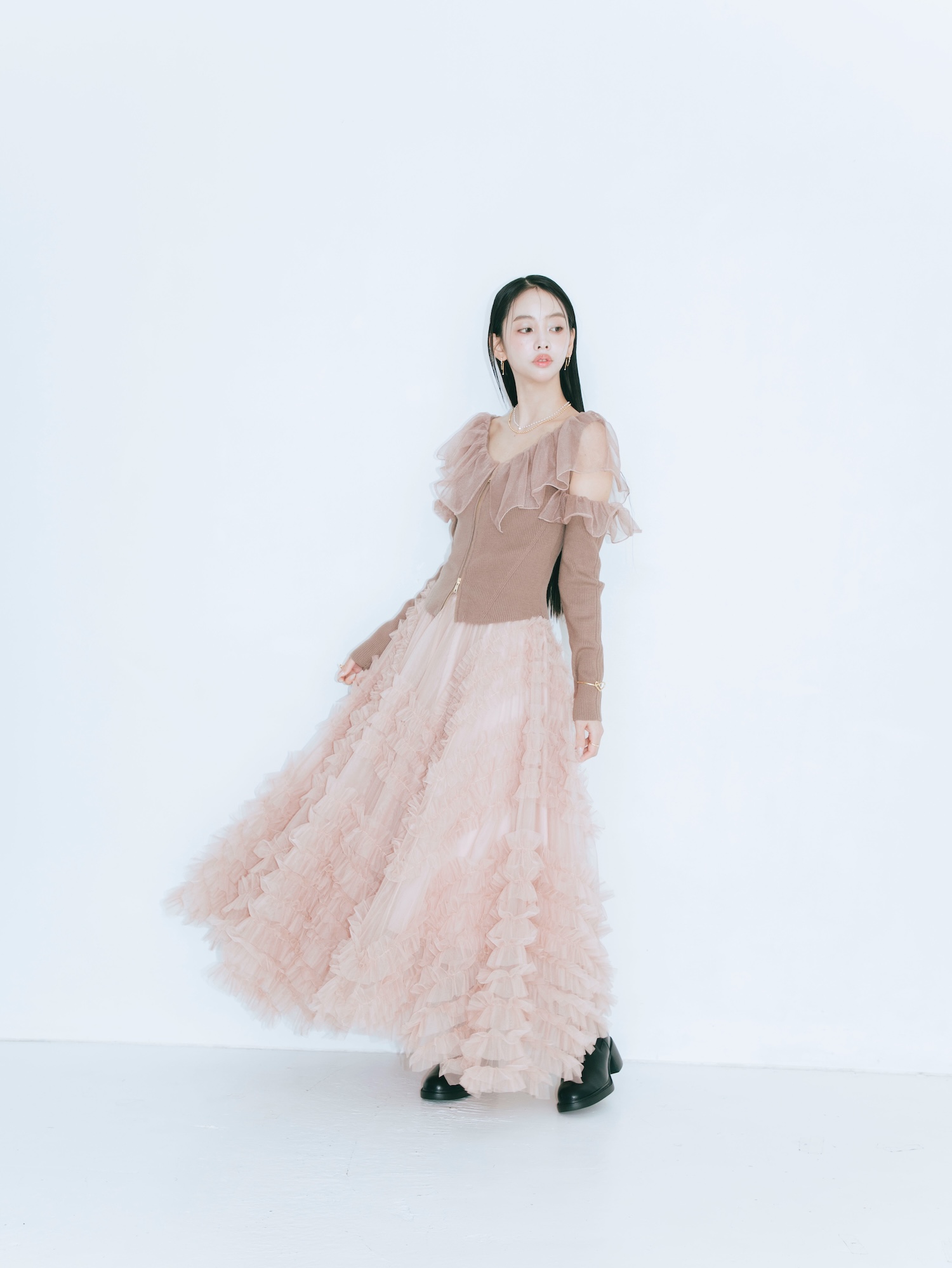 【JOUR by Crayme,】Fairy Frill Knit