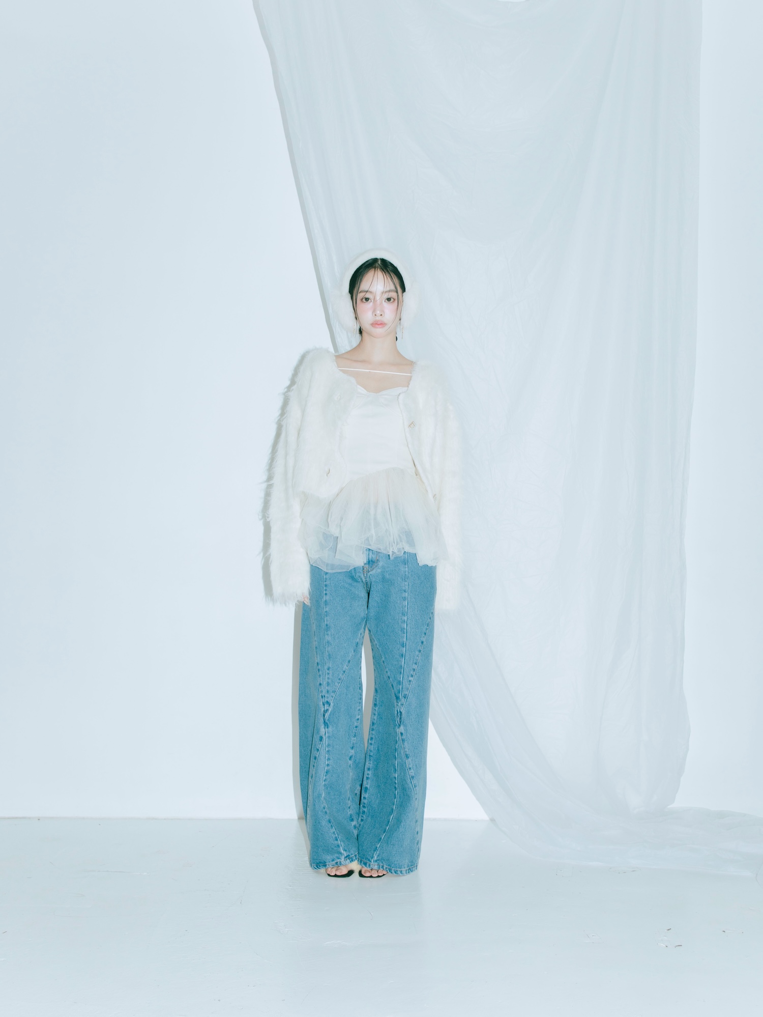 Stitch Line Denim Pants