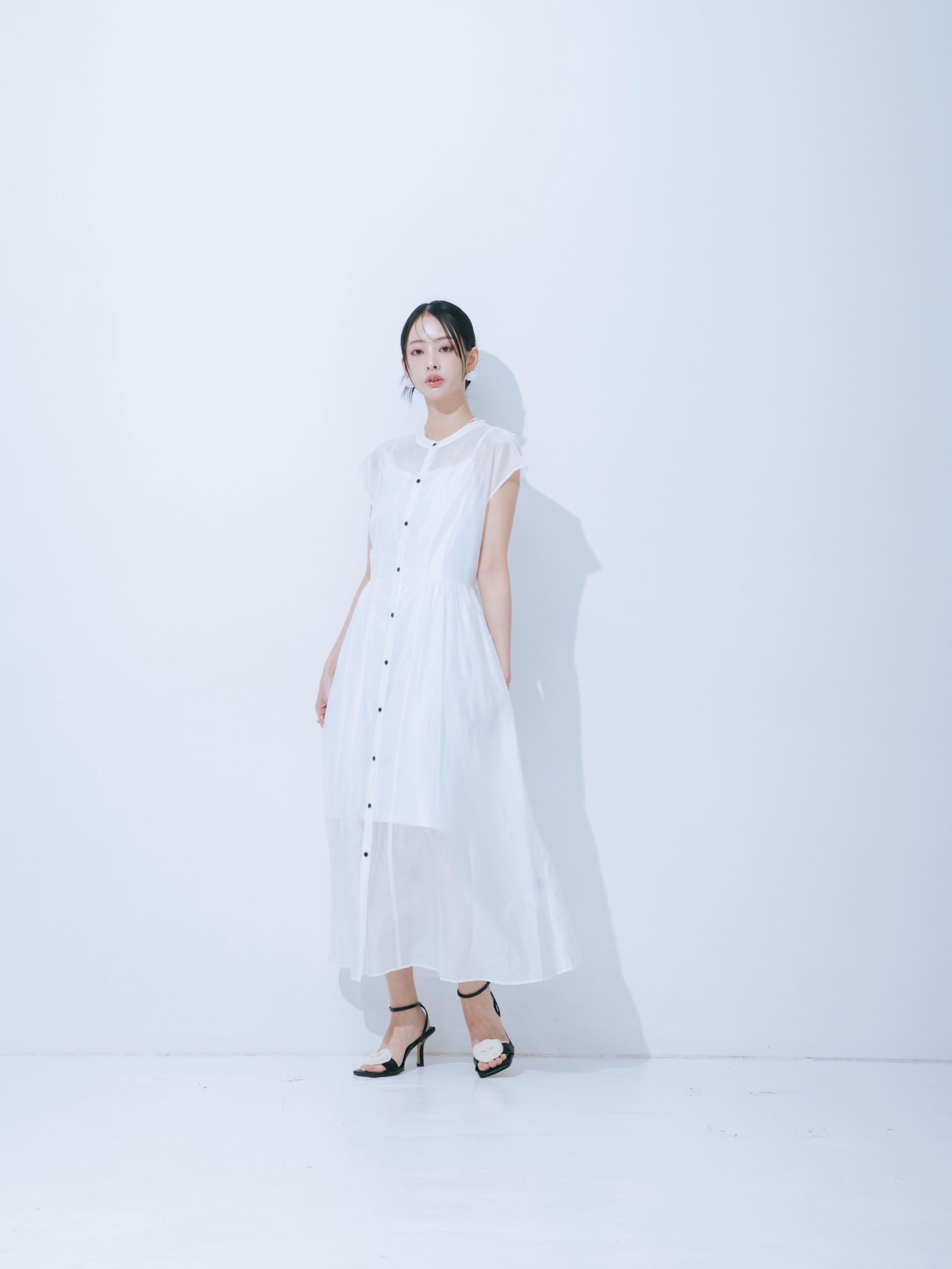 【JOUR by Crayme,】Airy Cool Sheer Dress