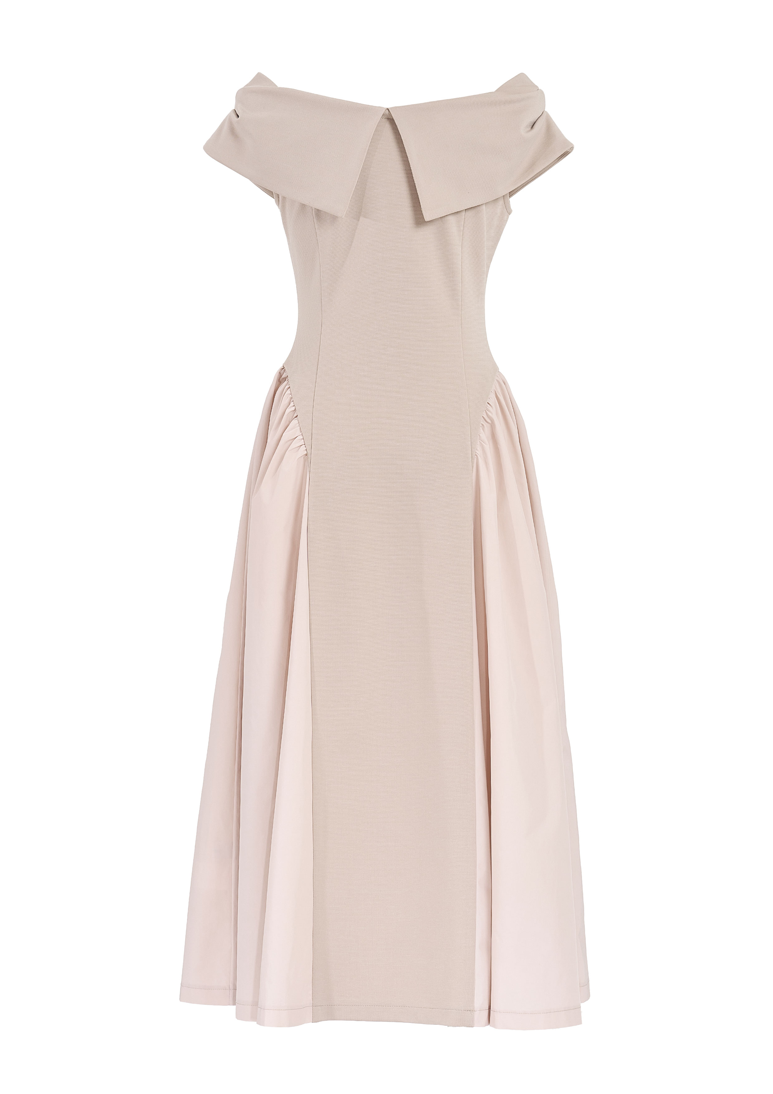 【JOUR by Crayme,】Ribbon Collar Dual Dress