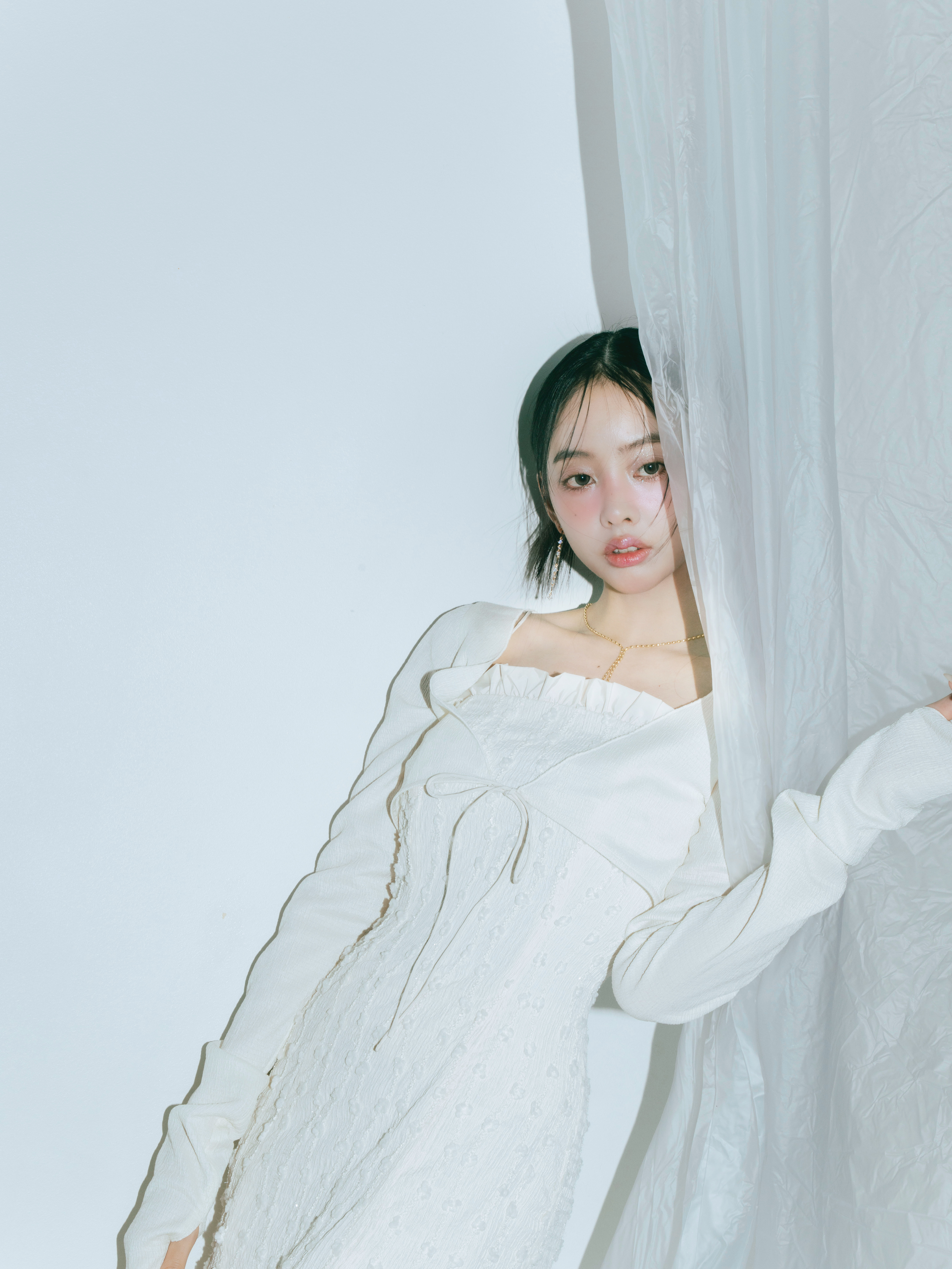 Whip Frill Fringe Dress Set