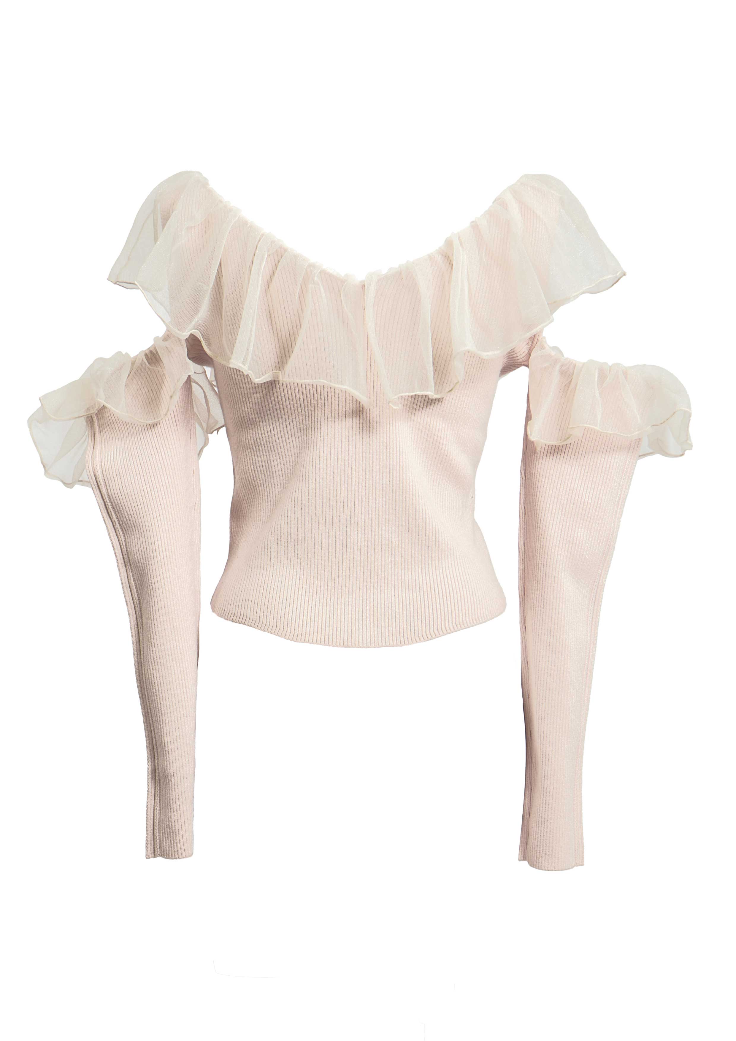 【JOUR by Crayme,】Fairy Frill Knit