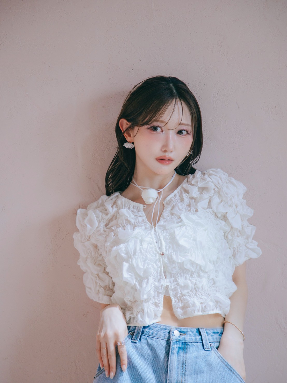 Rose Ribbon Choker