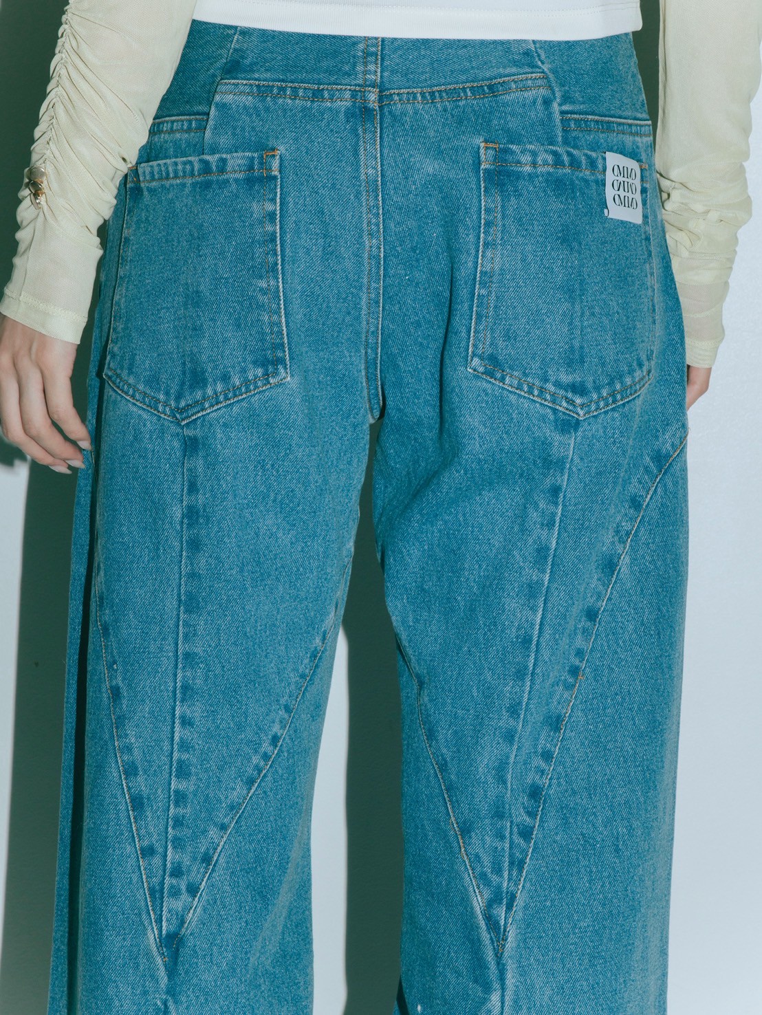 Stitch Line Denim Pants
