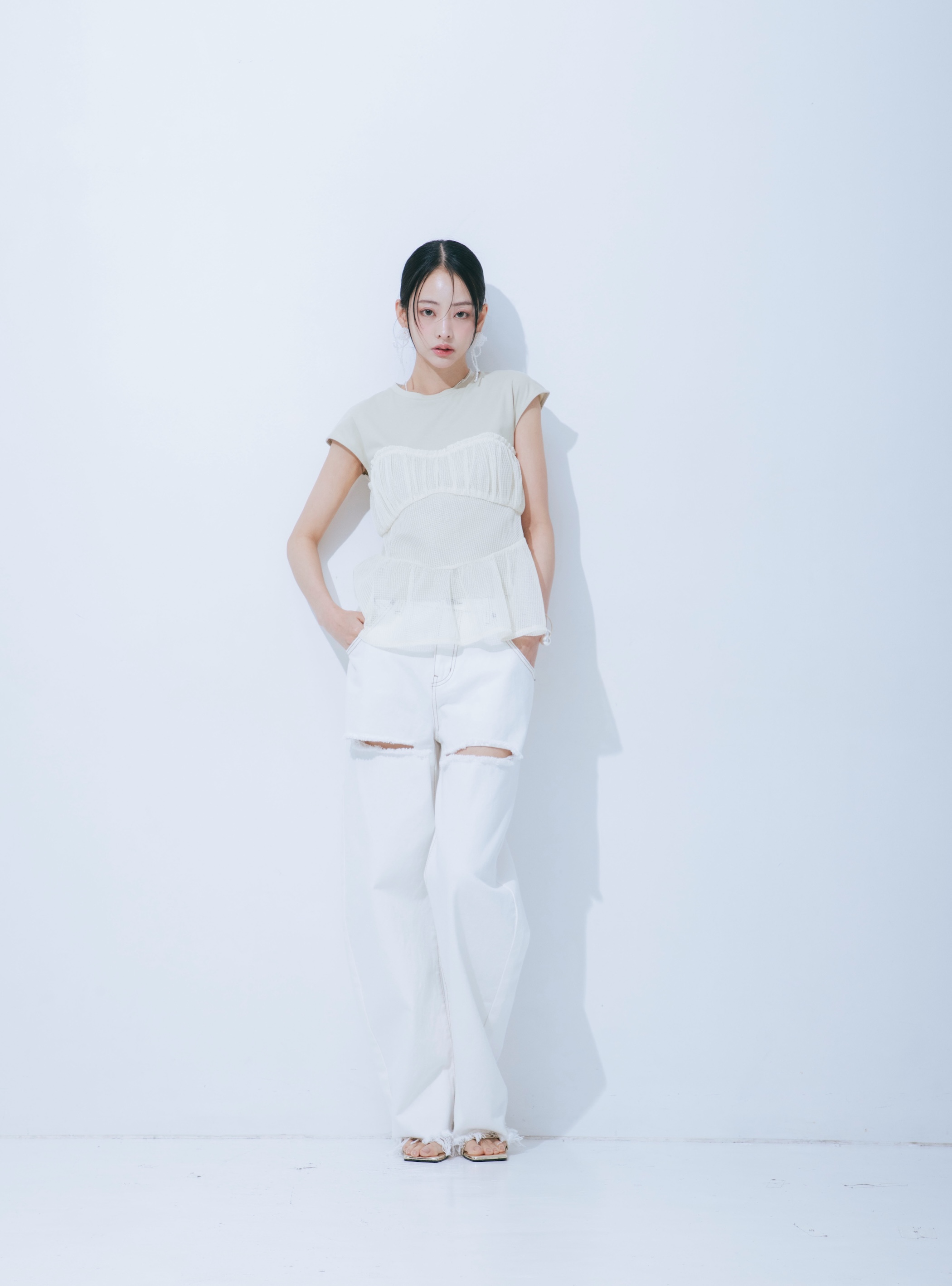 【JOUR by Crayme,】Airy Cool Bistier Tops