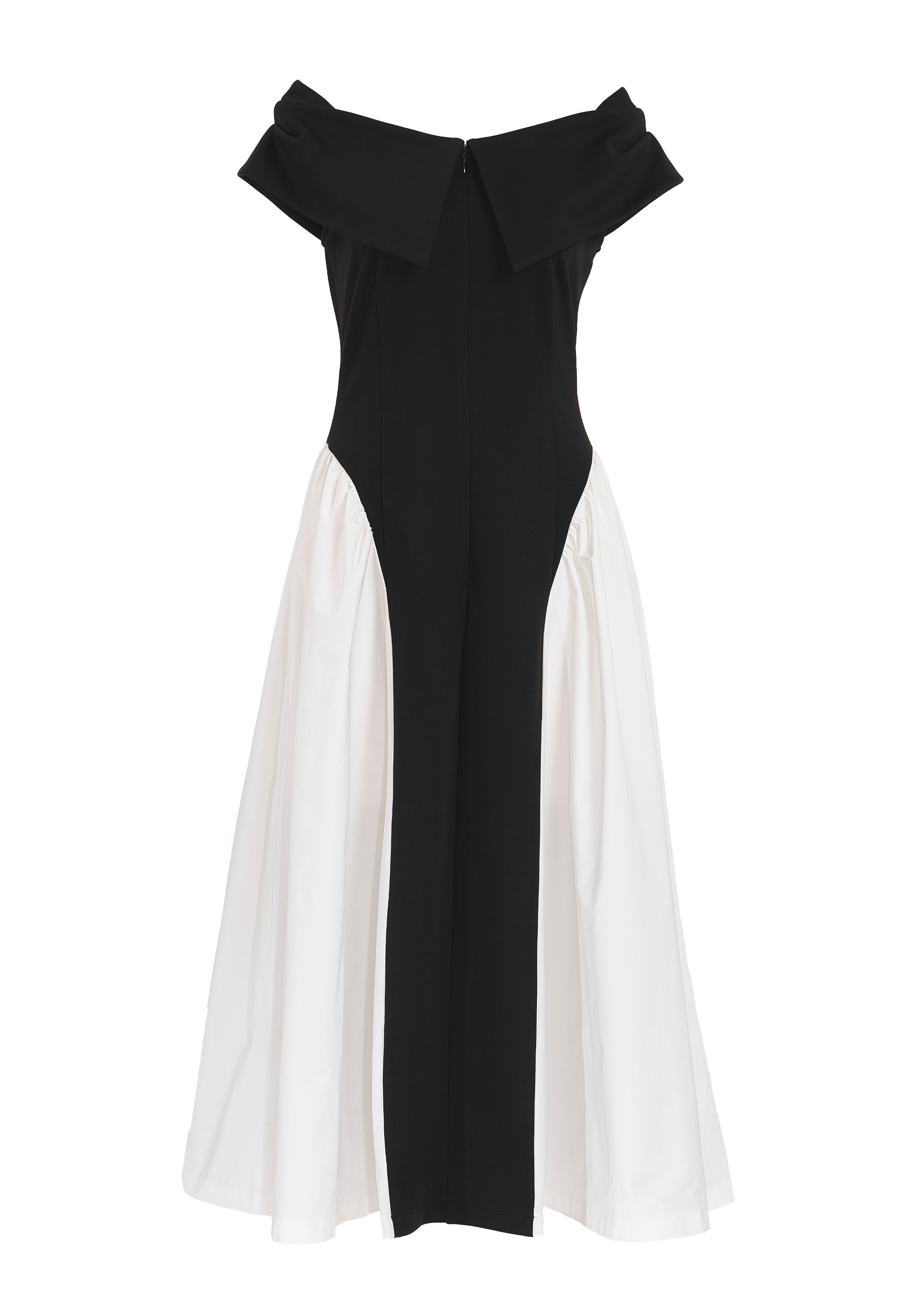 【JOUR by Crayme,】Ribbon Collar Dual Dress
