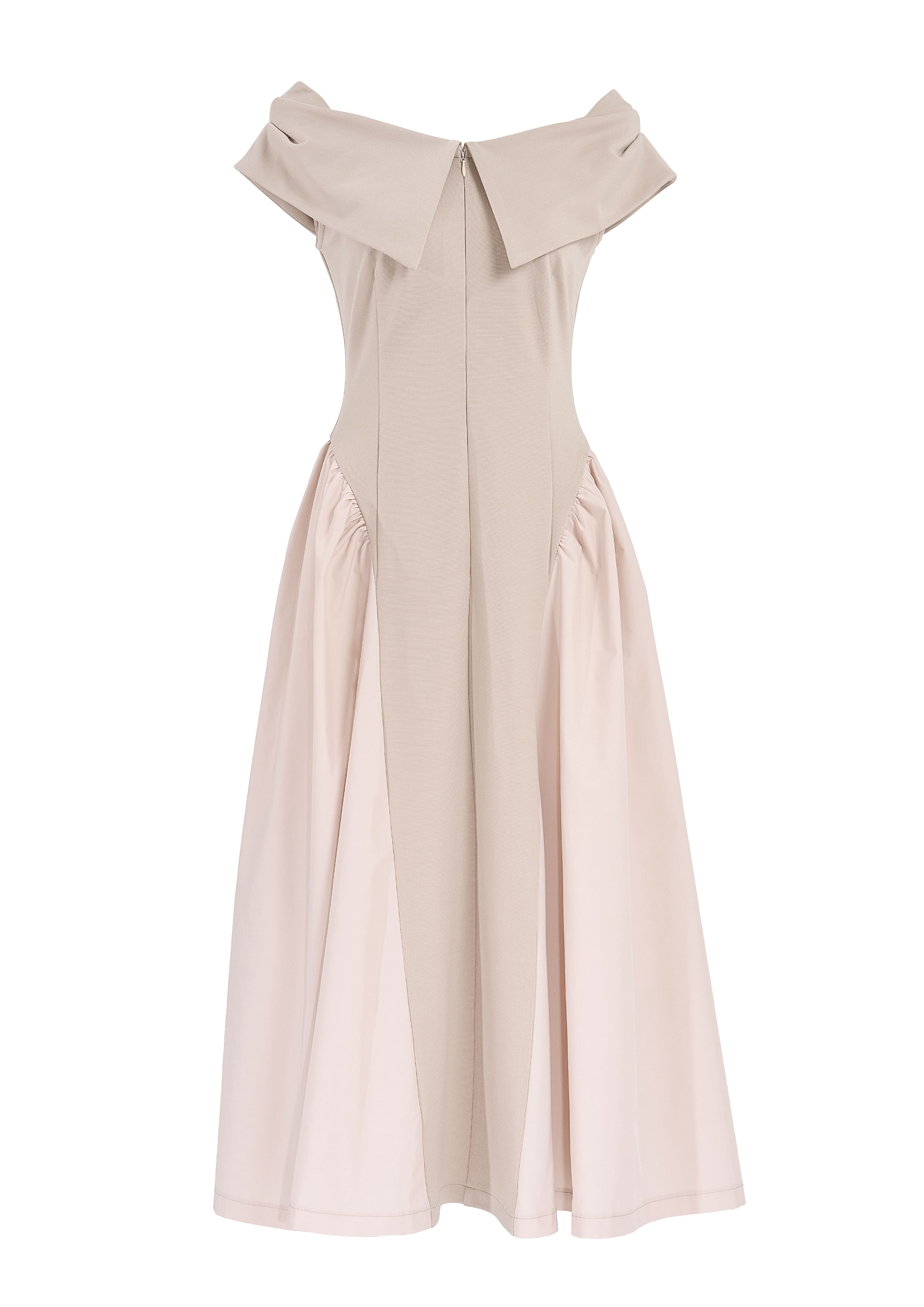 【JOUR by Crayme,】Ribbon Collar Dual Dress