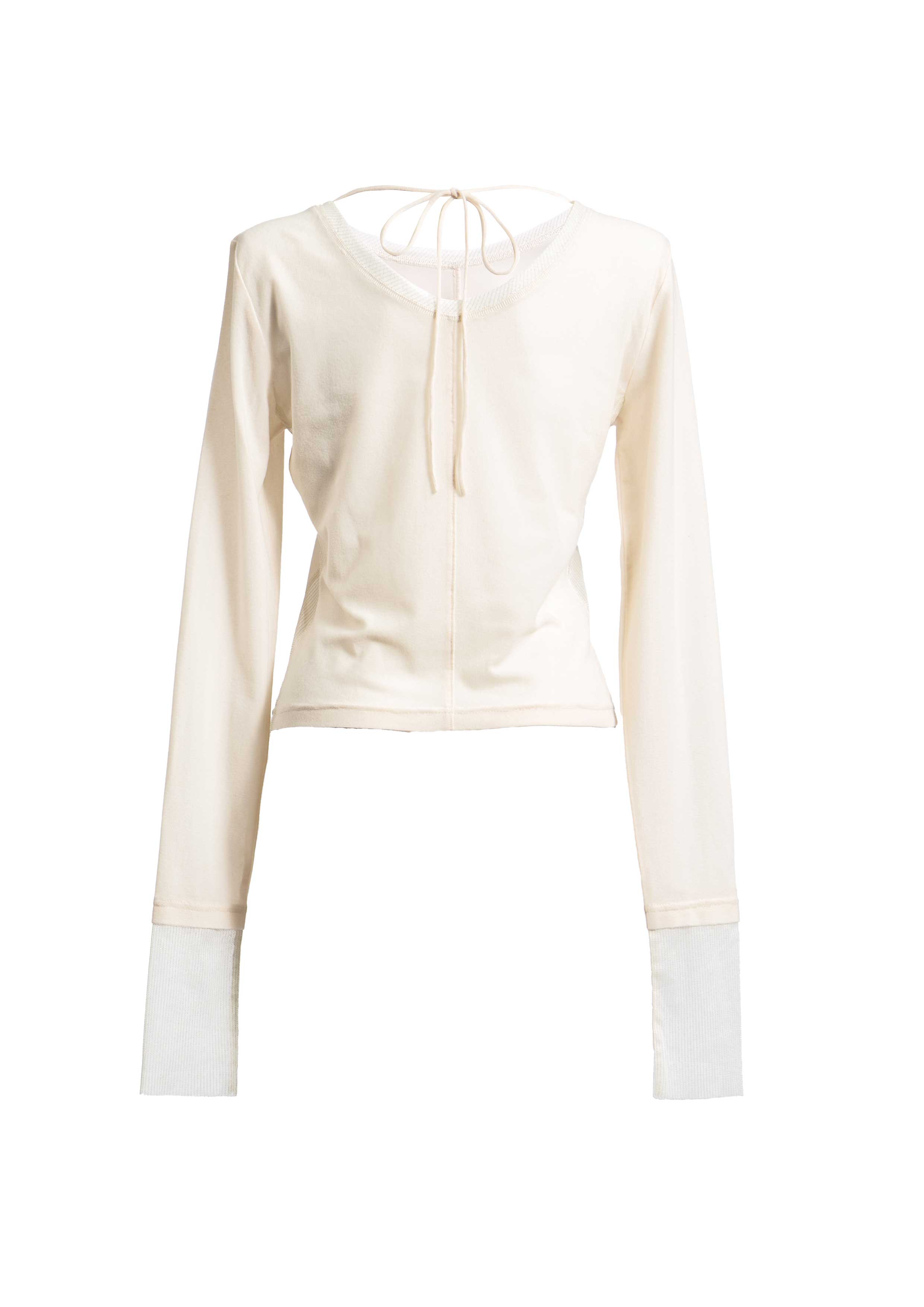 【JOUR by Crayme,】Mix Sheer Tops